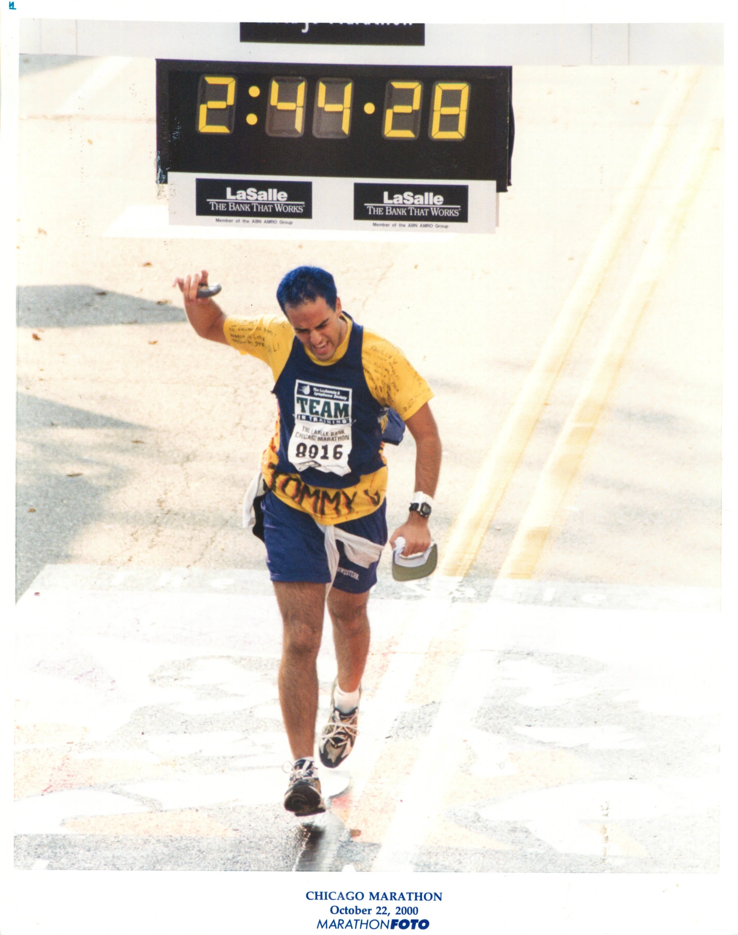  Ran the Chicago Marathon twice and in 2000 placed first in my division and 188th overall. 