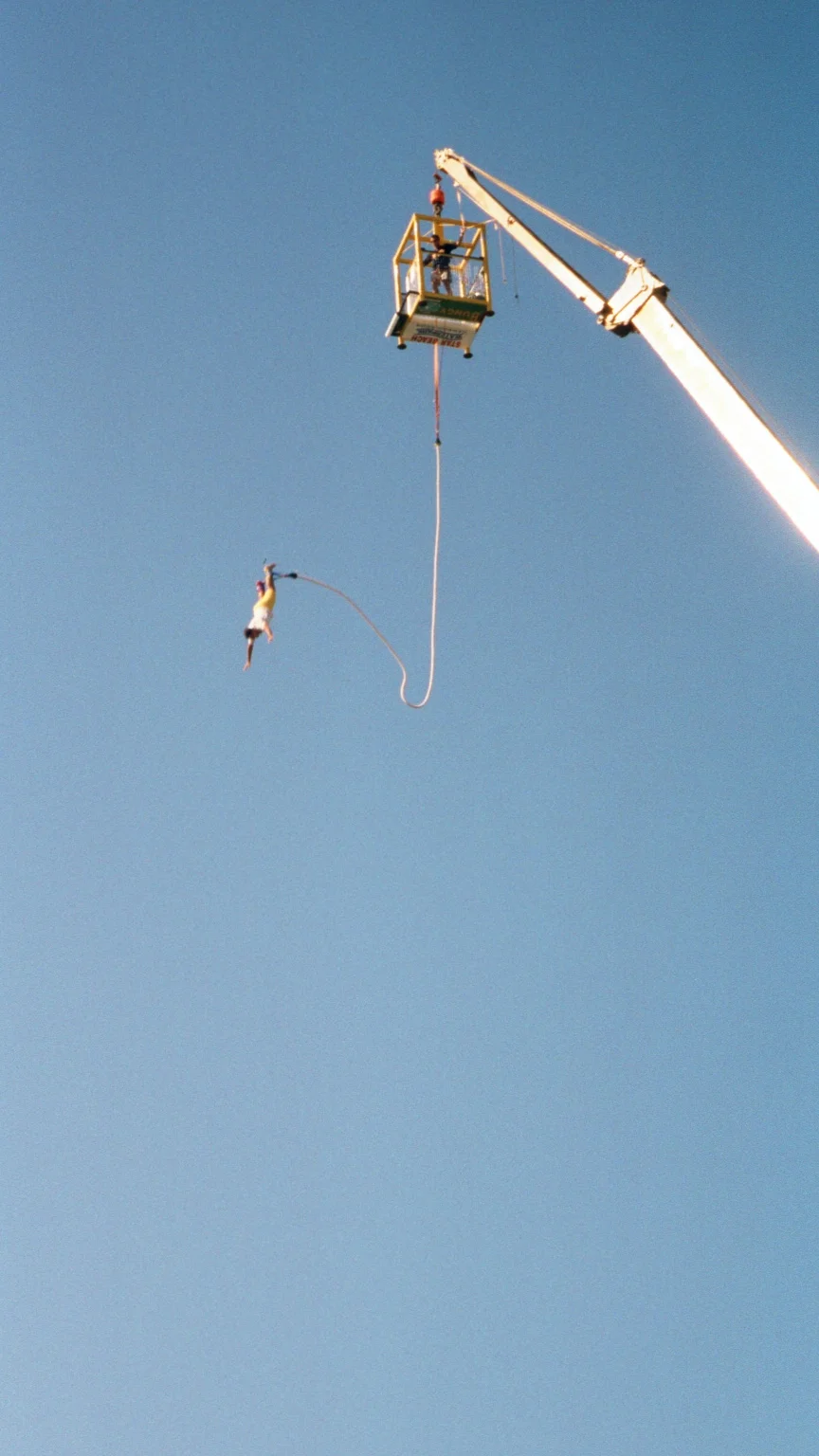  Bungee jumped from a crane in Greece. 