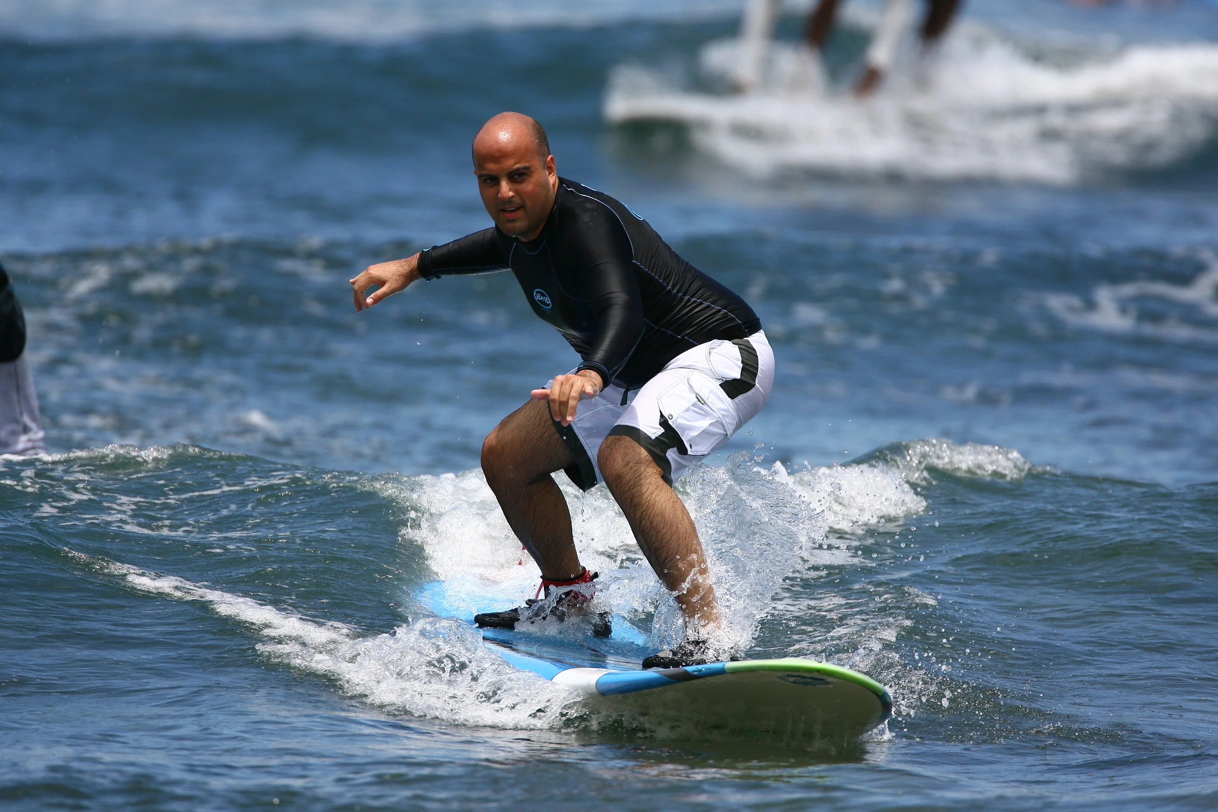  Learned to surf in Maui. 