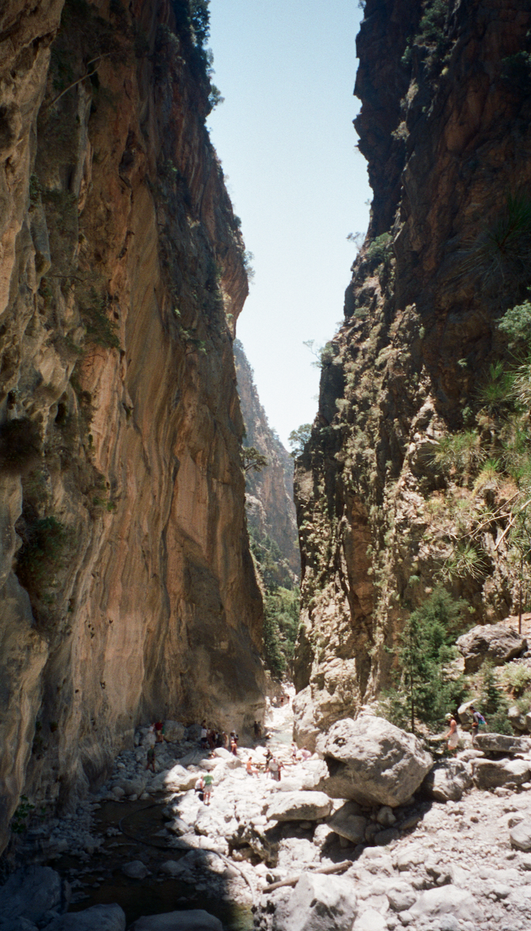  Hiked 10 miles through the Samaria Gorge in Crete. 