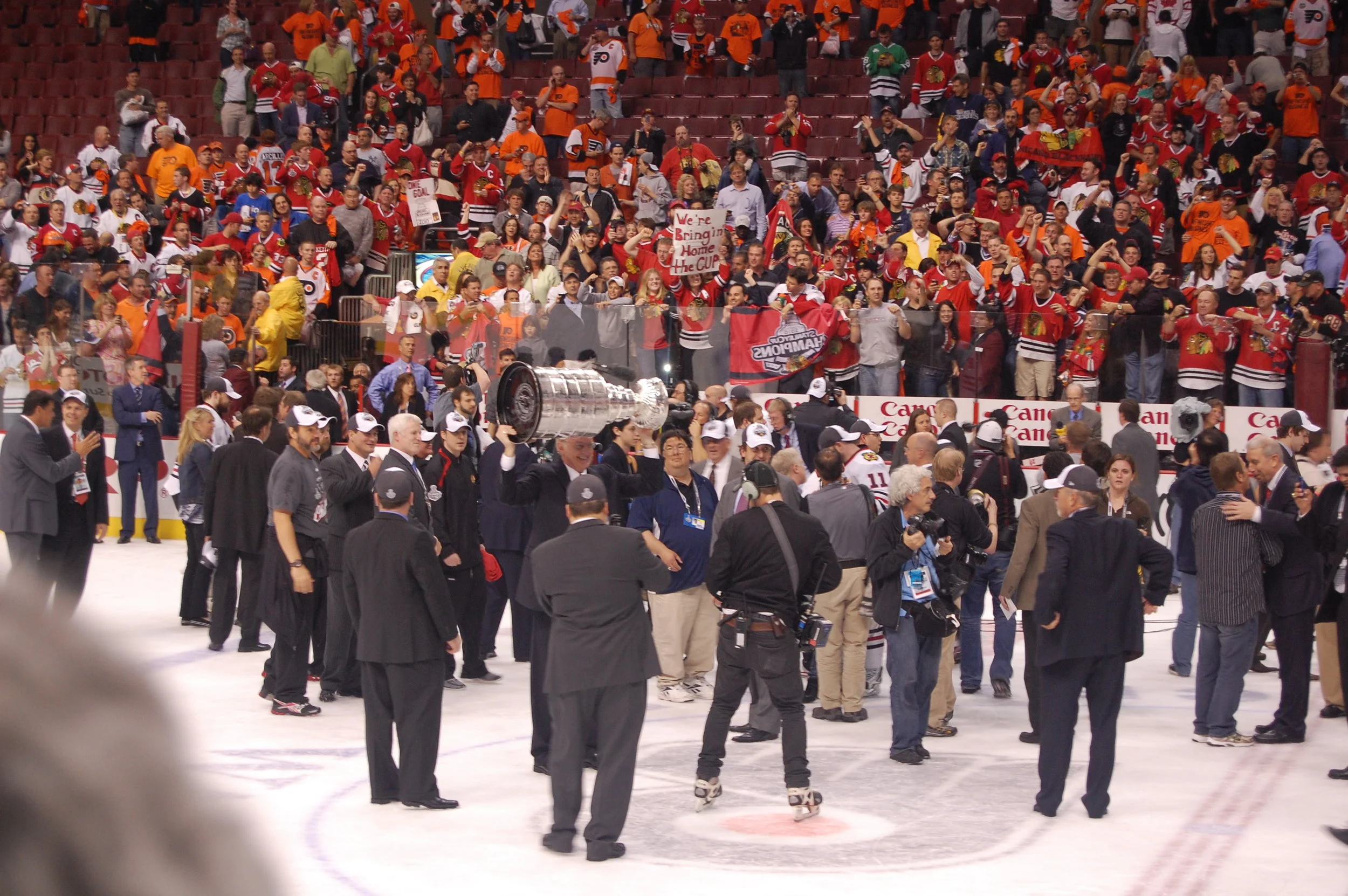  Attended the Blackhawk's Stanley Cup winning game. 