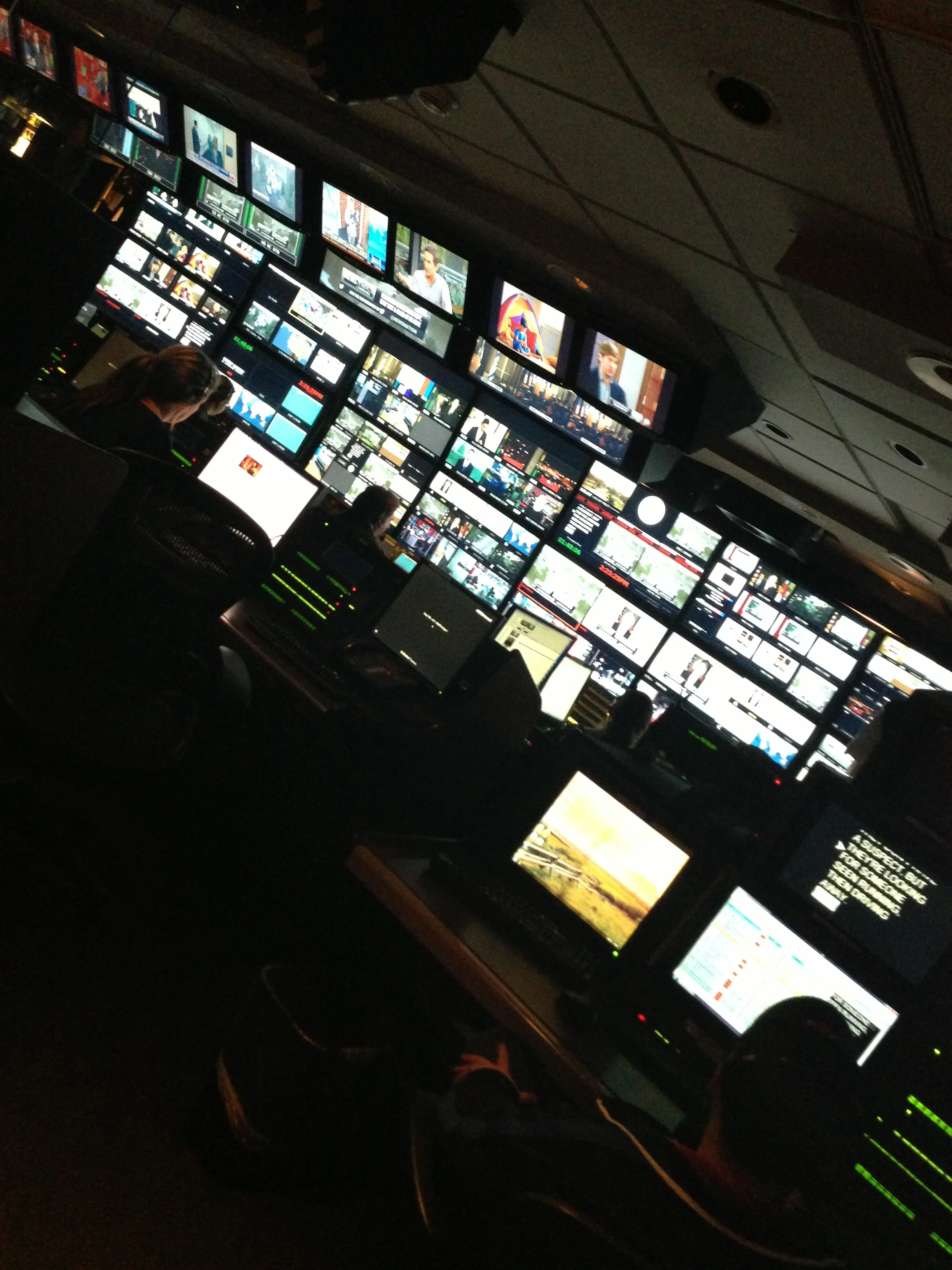  Watched the NBC Nightly News being produced from the control booth. 