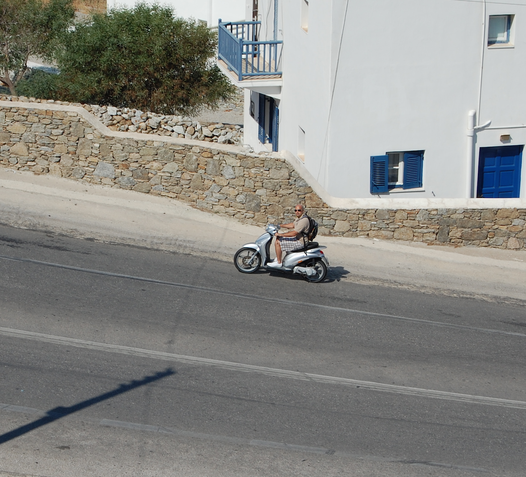  Drove a moped through the winding streets of Mykonos. 