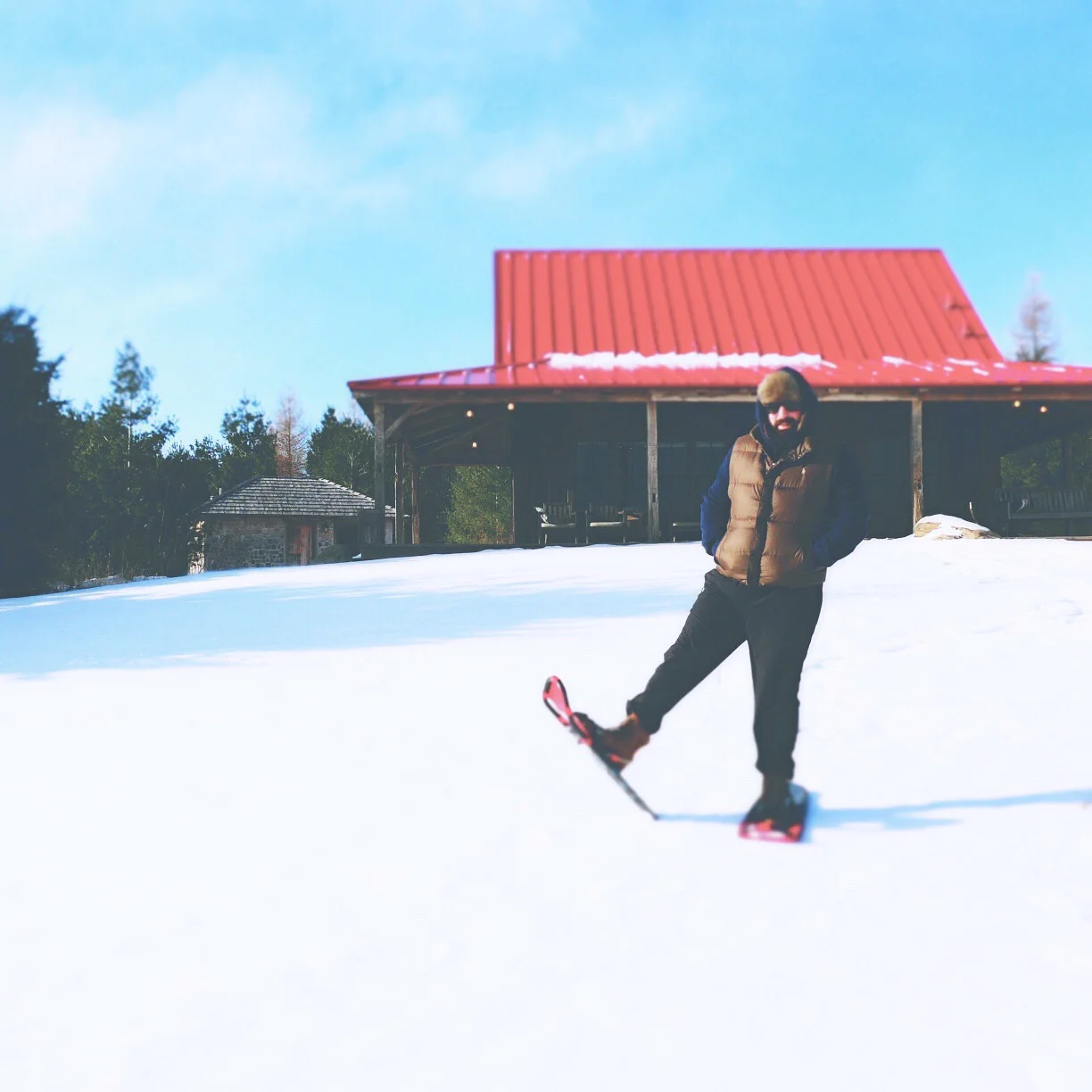 Went snowshoeing in the Wisconsin tundra. 