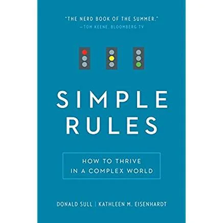 Executive #Bookshelf : Simple Rules: How to Thrive in a Complex World - Donald Sull @simple_rules ‏