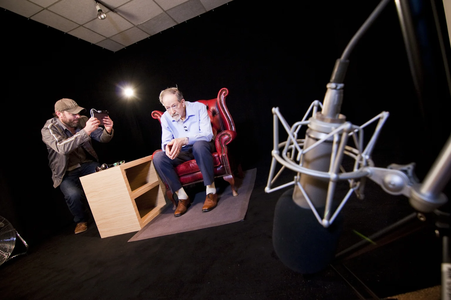  Martin Stern being preparatory scanned 