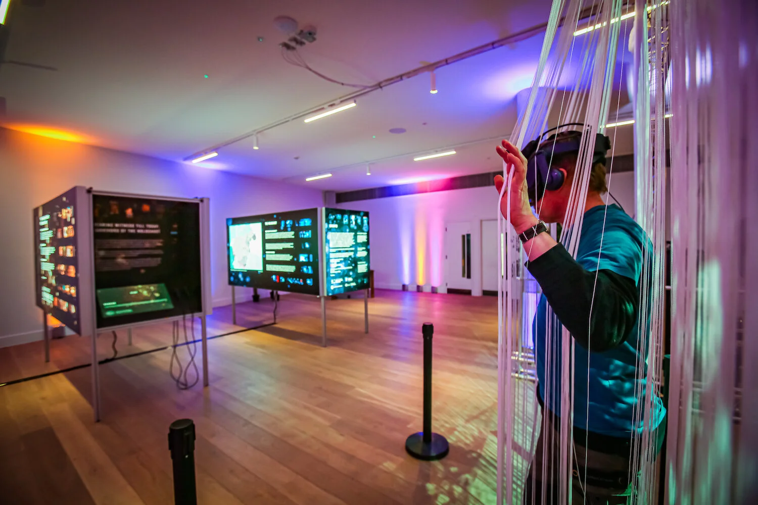  The VR participant has now broken through into the VR world, a recreated photo from the Holocaust 