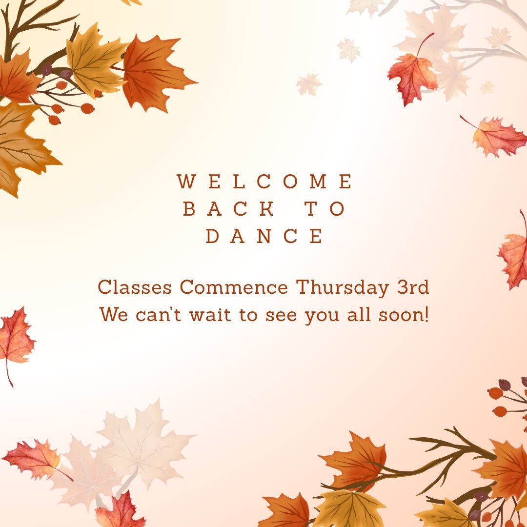 See you all on Thursday 3rd! 

Welcome back 🤩

Miss Sam &amp; the Team 🙌