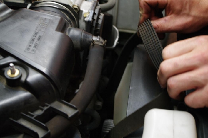 Belts & Hoses - The belt plays a very important role in driving components in the vehicle. The belt runs off of the engines crankshaft pully and usually runs the vehicles charging system, air conditioning system, power steering, cooling system and any other accessories the vehicle may have. Over time the belt will become noisy due to dryness or become cracked. This can cause the belt to snap and cause harm to your vehicle. Hoses also become soft overtime and can tear, causing fluid to leak. Let us catch all this from happening before its too late. 