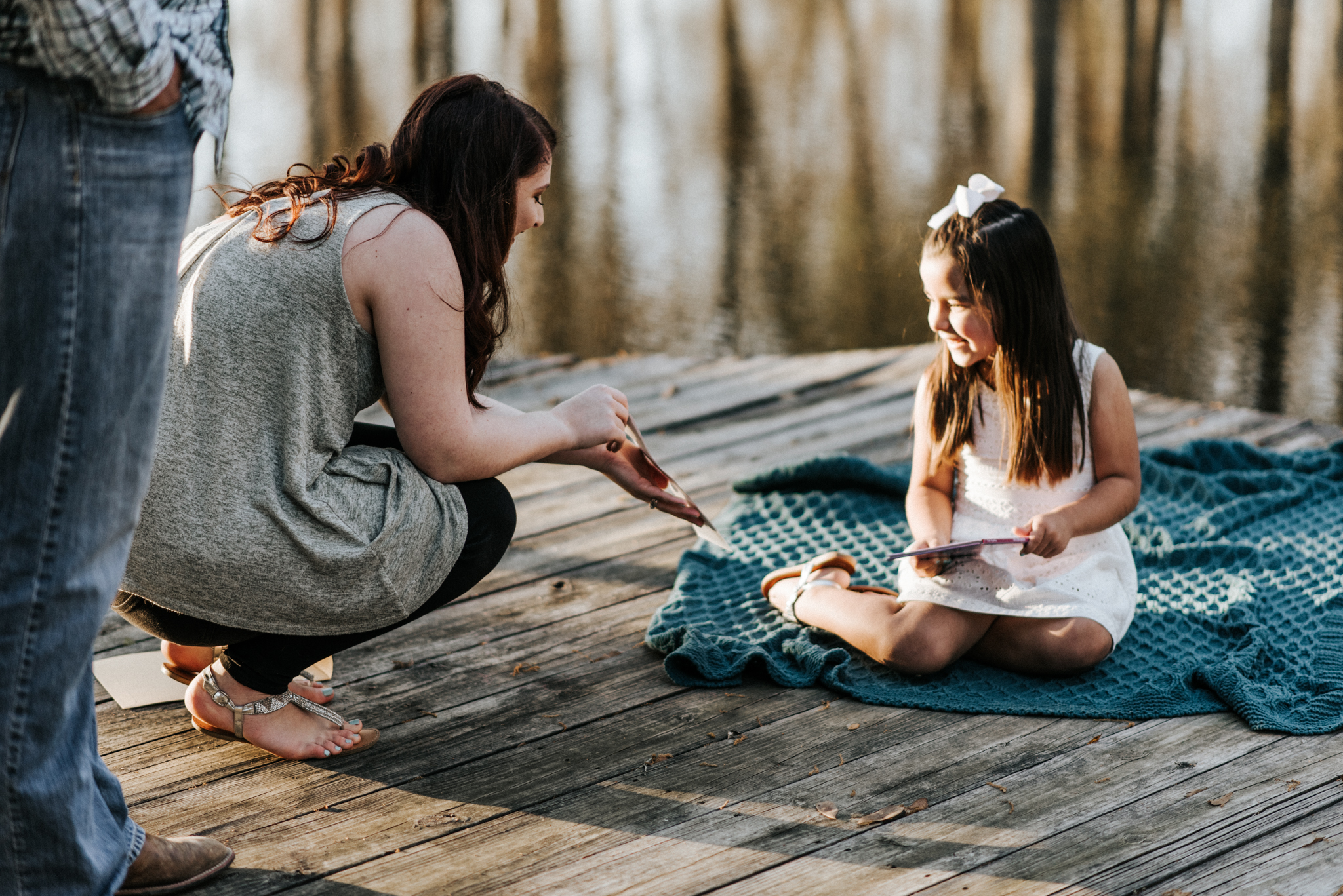 Pregnancy Announcement Family Pictures in Denham Springs, Louisiana. Magnolia and Grace Photography Family and Children Photographer located in Baton Rouge.