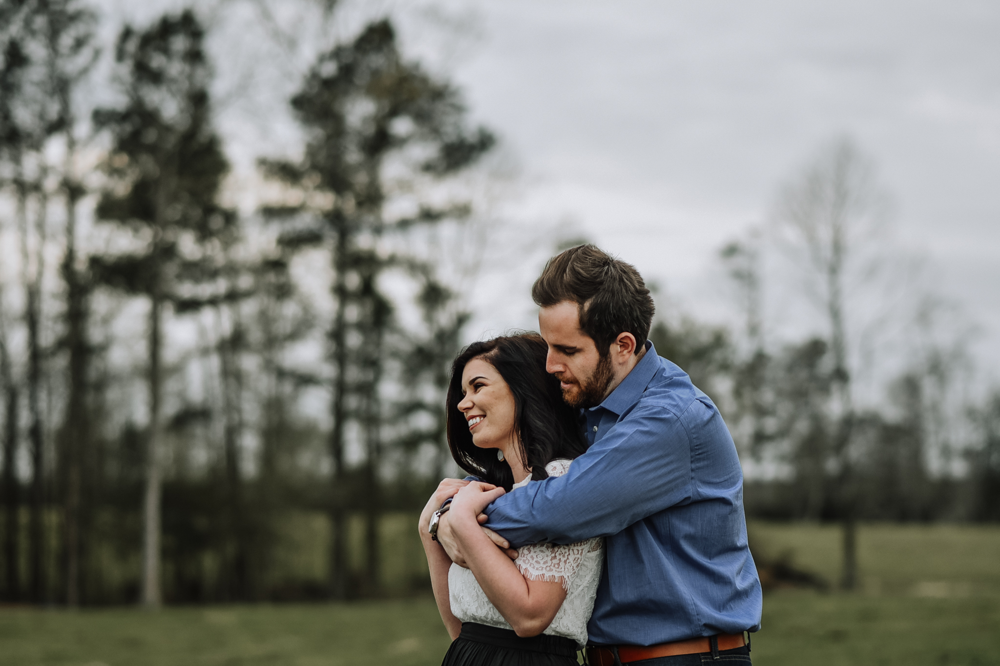 Engagement Session on Country Land in Clinton, Louisiana by Baton Rouge photographer Magnolia and Grace Photography