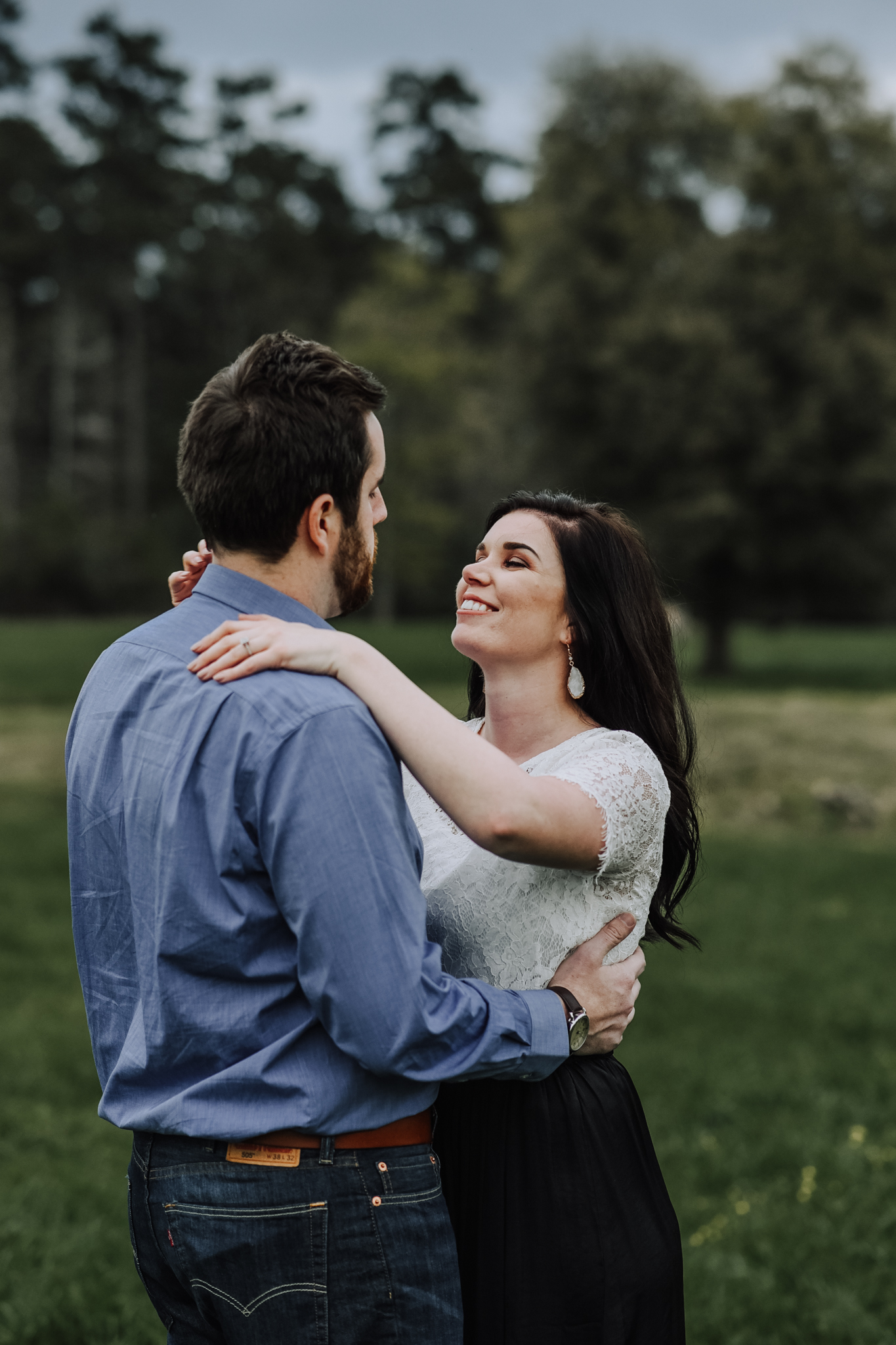 Engagement Session on Country Land in Clinton, Louisiana by Baton Rouge photographer Magnolia and Grace Photography