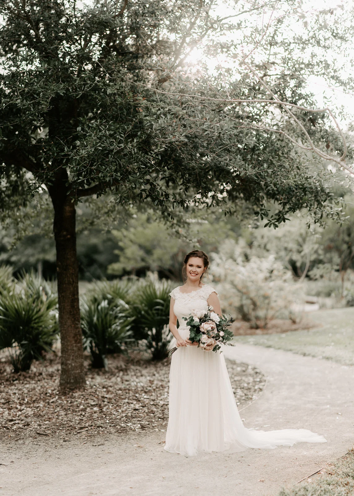 Beautiful, Simple Baton Rouge, Louisiana Bridal Session Pictures located at LSU Hilltop Arboretum Photographed by Magnolia and Grace Photography based out of Denham Springs, LA