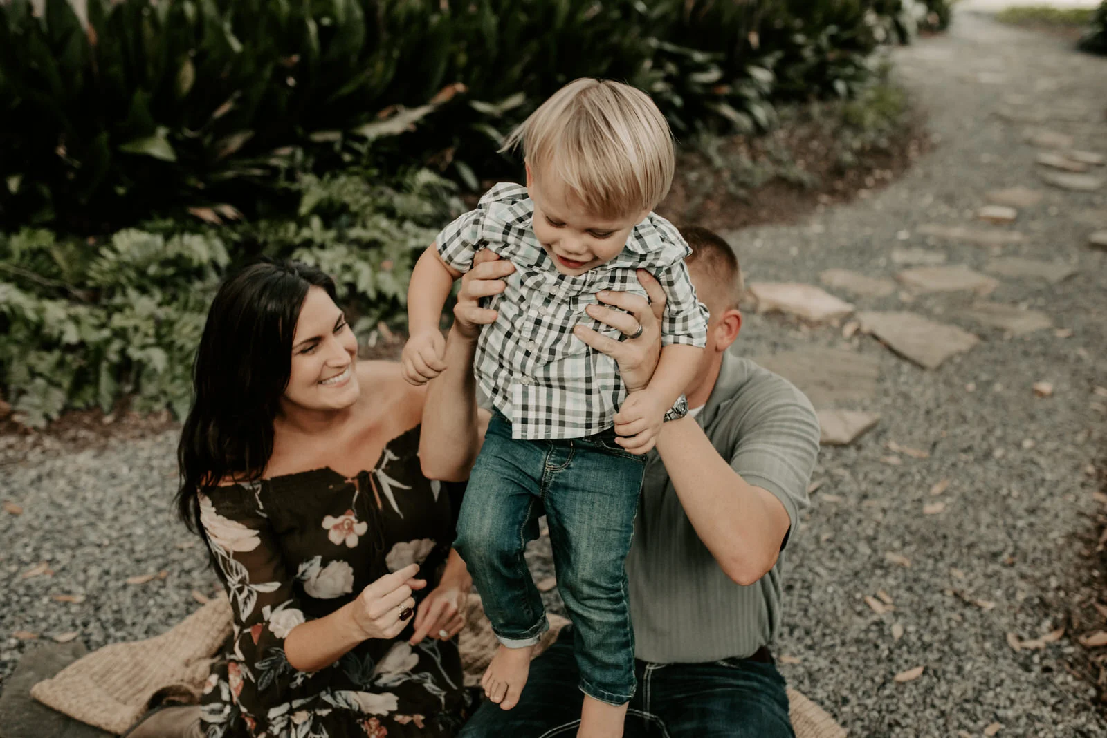 Family and 2 year old pictures at the Chapel in Baton Rouge photographed by Magnolia and Grace Photography based out of Denham Springs and Baton Rouge Louisiana