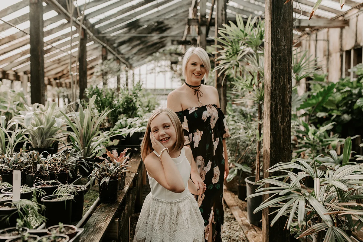Best photographers in Baton Rouge, Denham Springs, St. Francisville, New Orleans, Covington, Hammond, Gonzales. Professional Lifestyle Family, Children, and Wedding Photographer, Magnolia and Grace Photography Mommy and Me session at The Red Onion Greenhouse off of Perkins Road in Baton Rouge