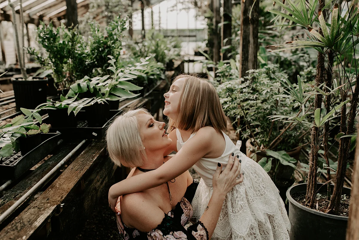 Best photographers in Baton Rouge, Denham Springs, St. Francisville, New Orleans, Covington, Hammond, Gonzales. Professional Lifestyle Family, Children, and Wedding Photographer, Magnolia and Grace Photography Mommy and Me session at The Red Onion Greenhouse off of Perkins Road in Baton Rouge
