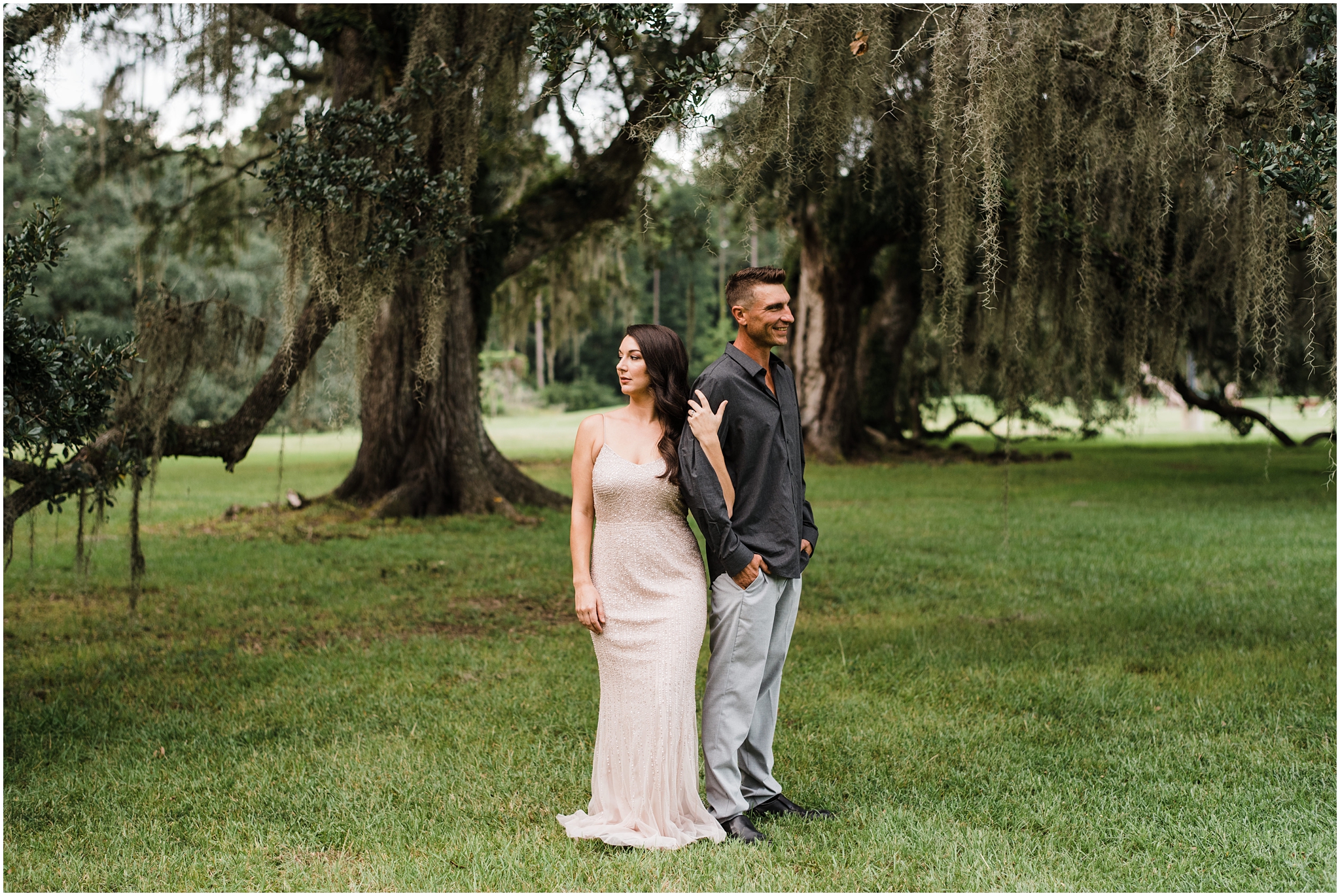 A Wedding Elopement under Oak Trees photographed by Taylor Hubbs Photography located in Baton Rouge, Louisiana. Taylor Hubbs Photography is a Lifestyle Family, Children, and Wedding Photographer that services southern Louisiana.