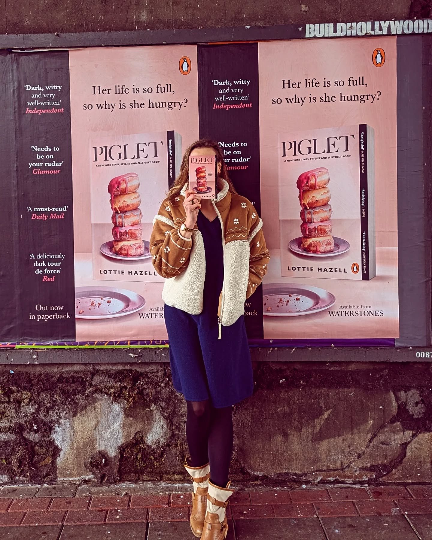 #PIGLET paperbacks are out and we've got the posters to prove it! SUR-REAL. Thank you to everyone who has already picked up a copy, recommended it to a friend, or signed up to an event - link in bio to those upcoming. I wish you could have a doughnut