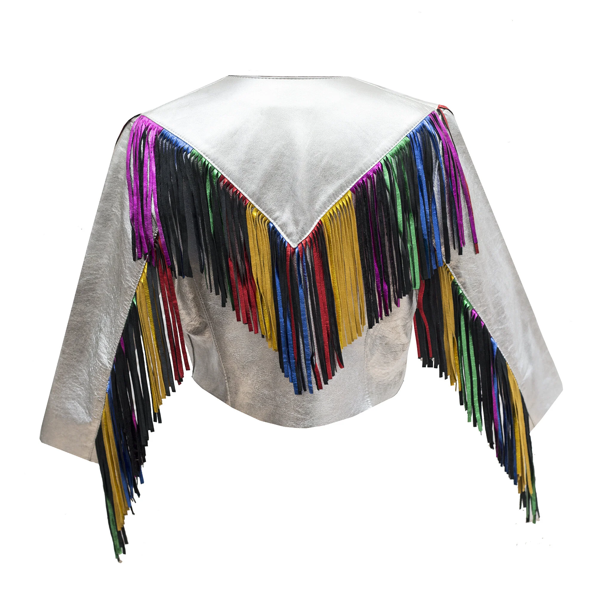 metallic tassel jacket