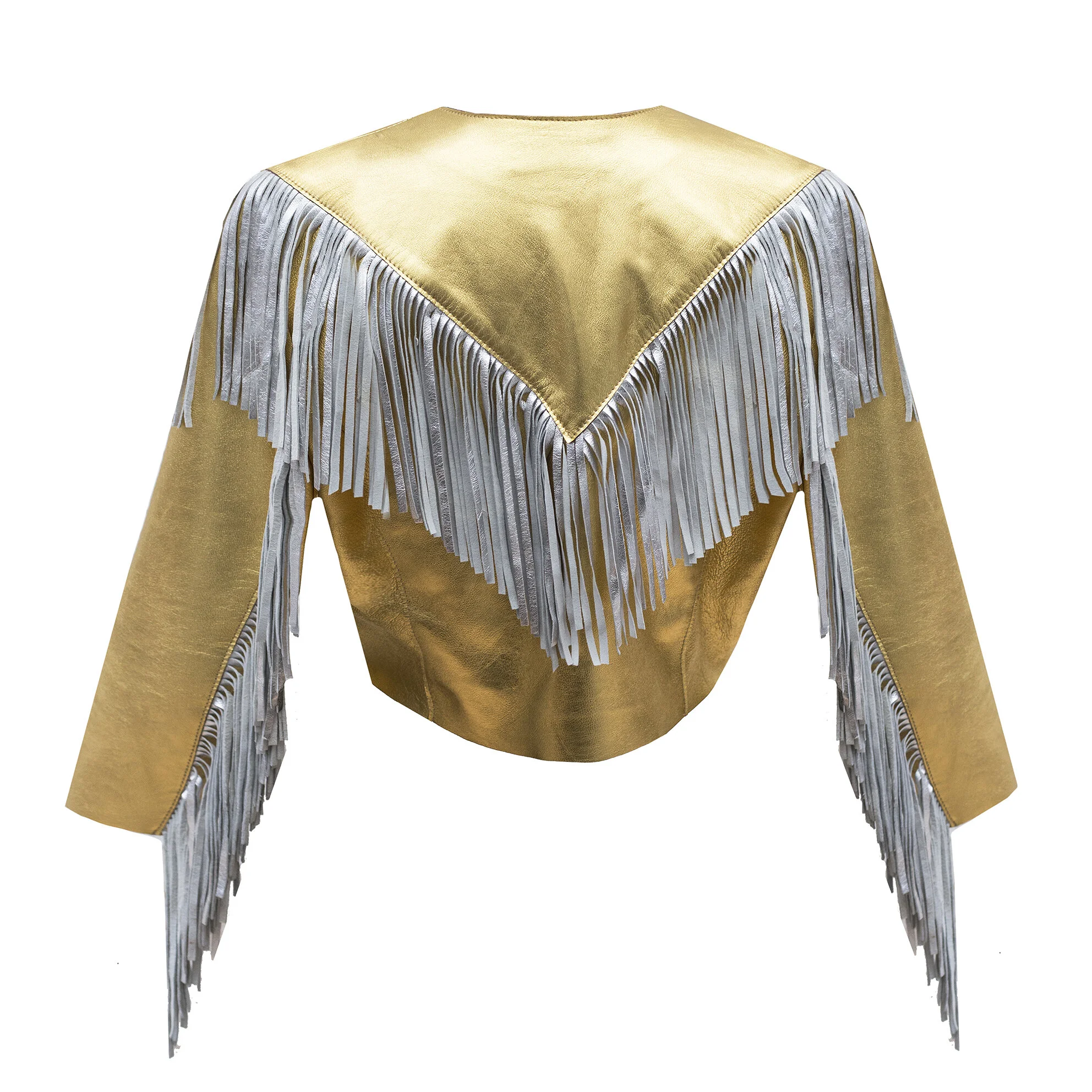 metallic tassel jacket