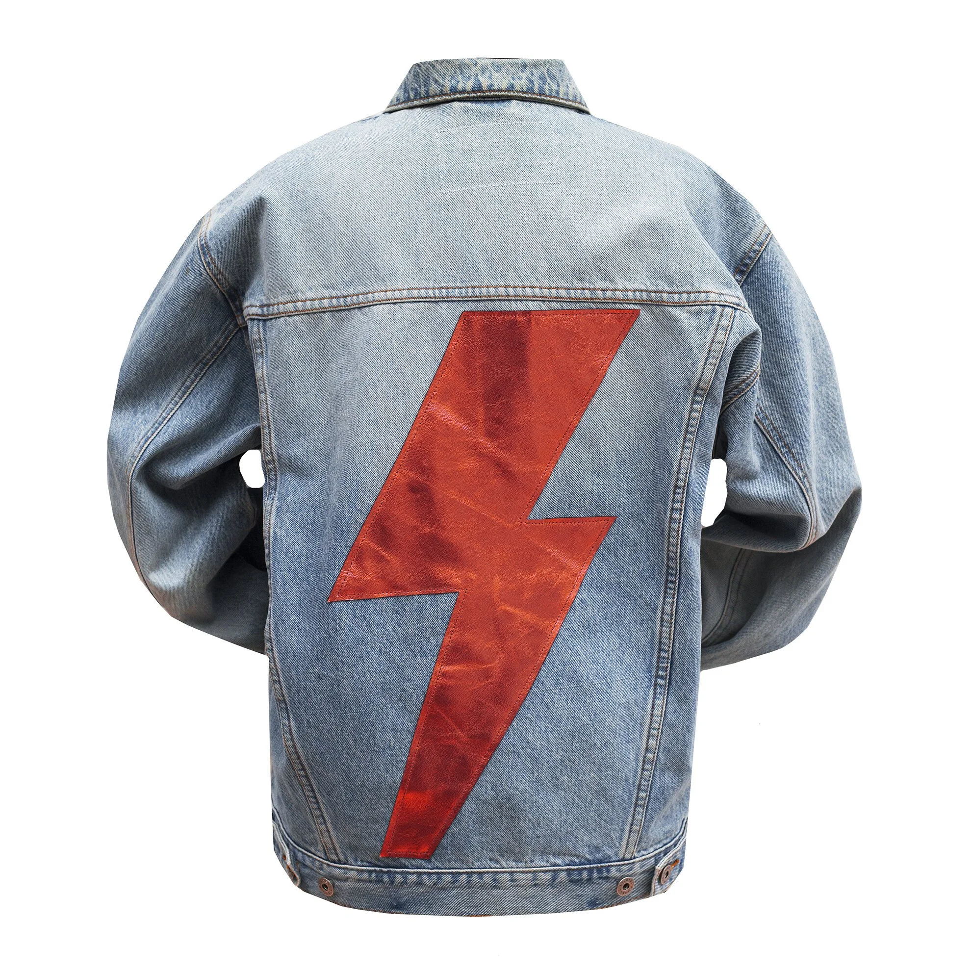 lightning bolt denim jacket