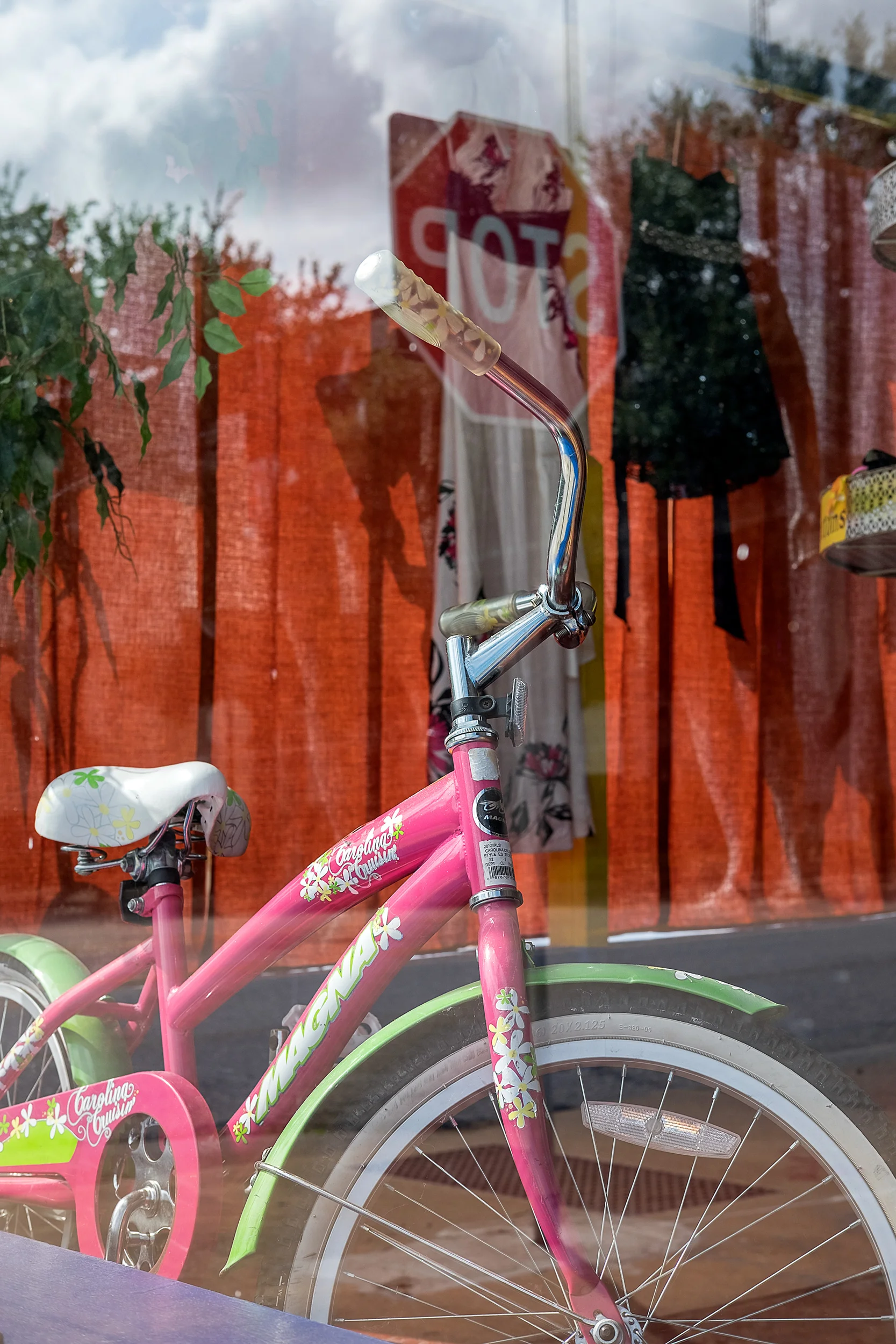 Girls-Bike-In-Busy-Thrift-Store-Window-W-Reflections-Waxahachie-TX_9452.jpg
