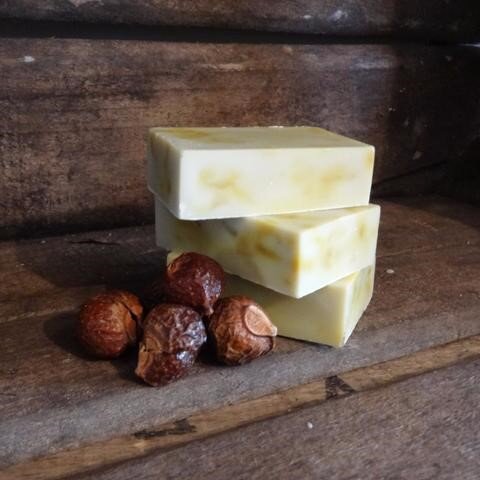 Living Naturally,  Calendula &amp; Camomile Soap &amp; Shampoo Bar , PomPom £4