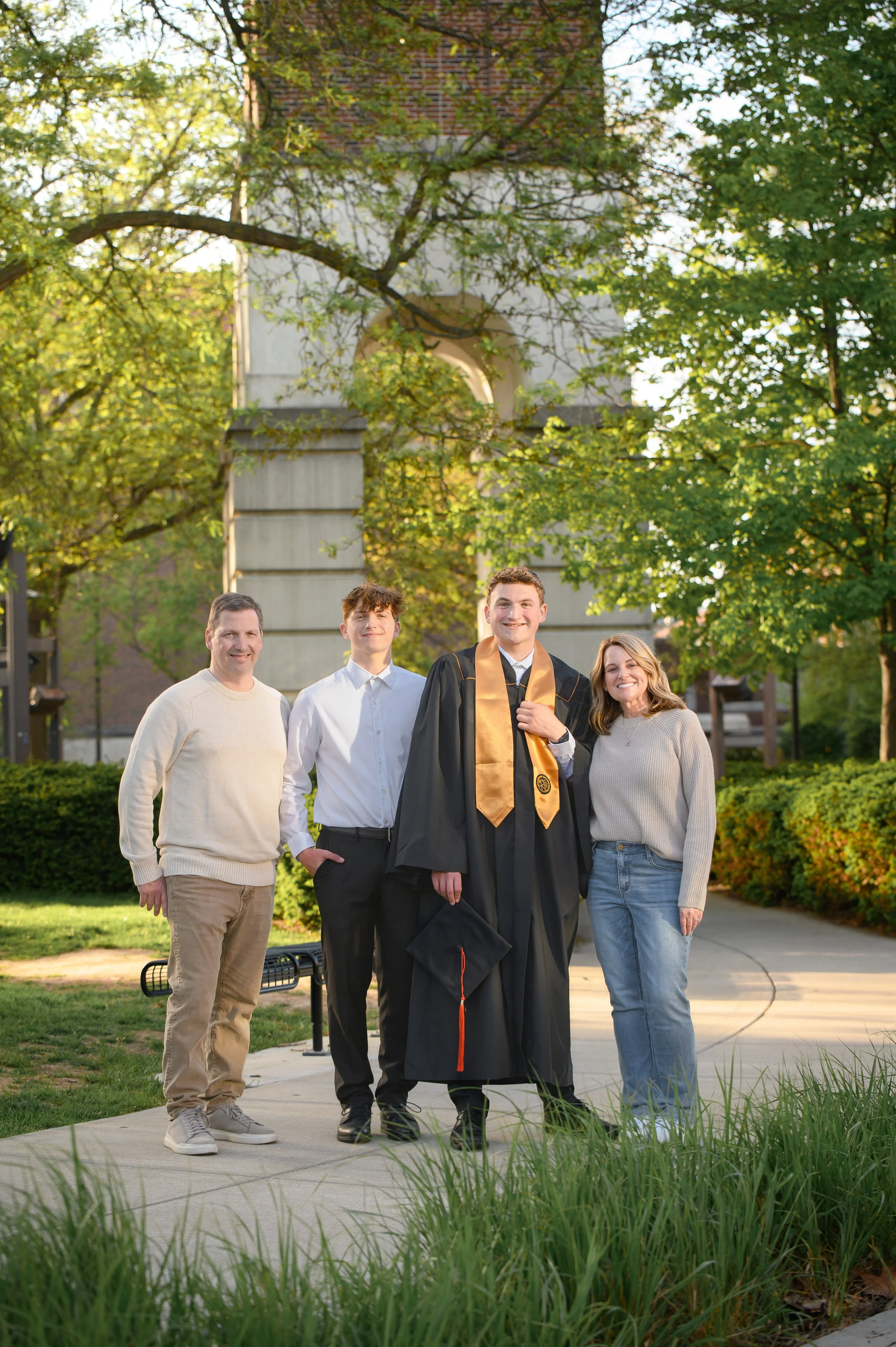 The Weavers | Purdue University Family Portrait Photography for Graduation in West Lafayette by Sweet Pickins Studio photographer Amanda Wilson ©