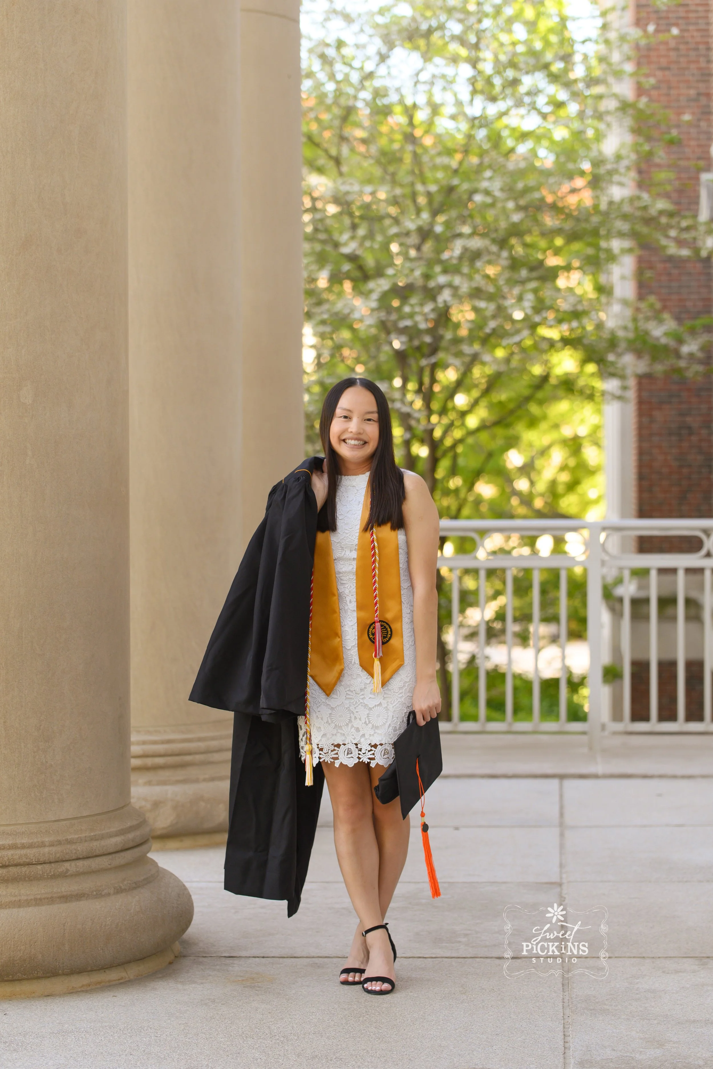 Ariane | Purdue Graduation Photography in West Lafayette, Indiana for Civil Engineering Graduate in Spring by Sweet Pickins Studio senior photographer Amanda Wilson ©