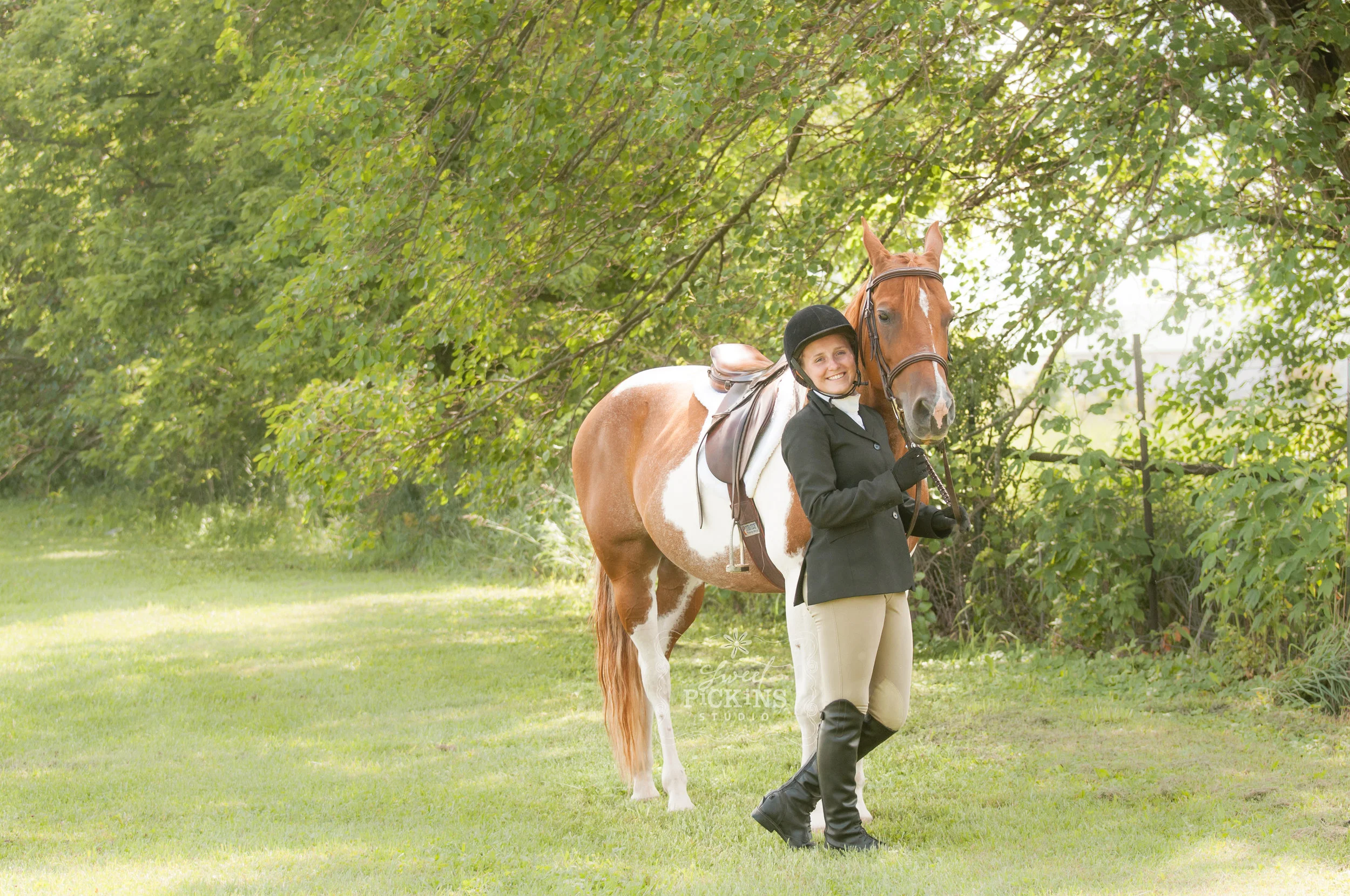 Landscape with English Equestrian Portrait | Sweet Pickins Studio