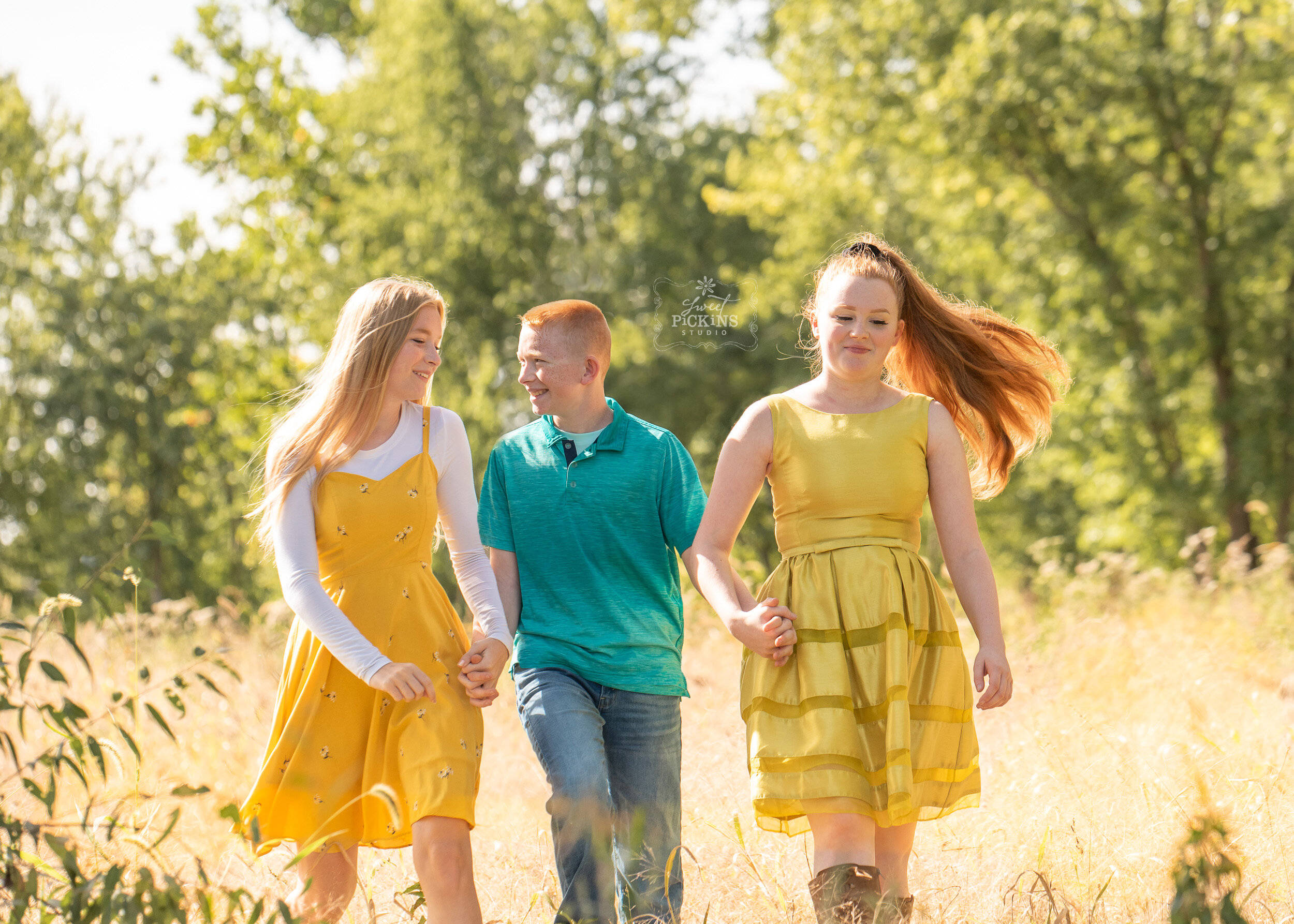 Fall Family Photography in Golden Field