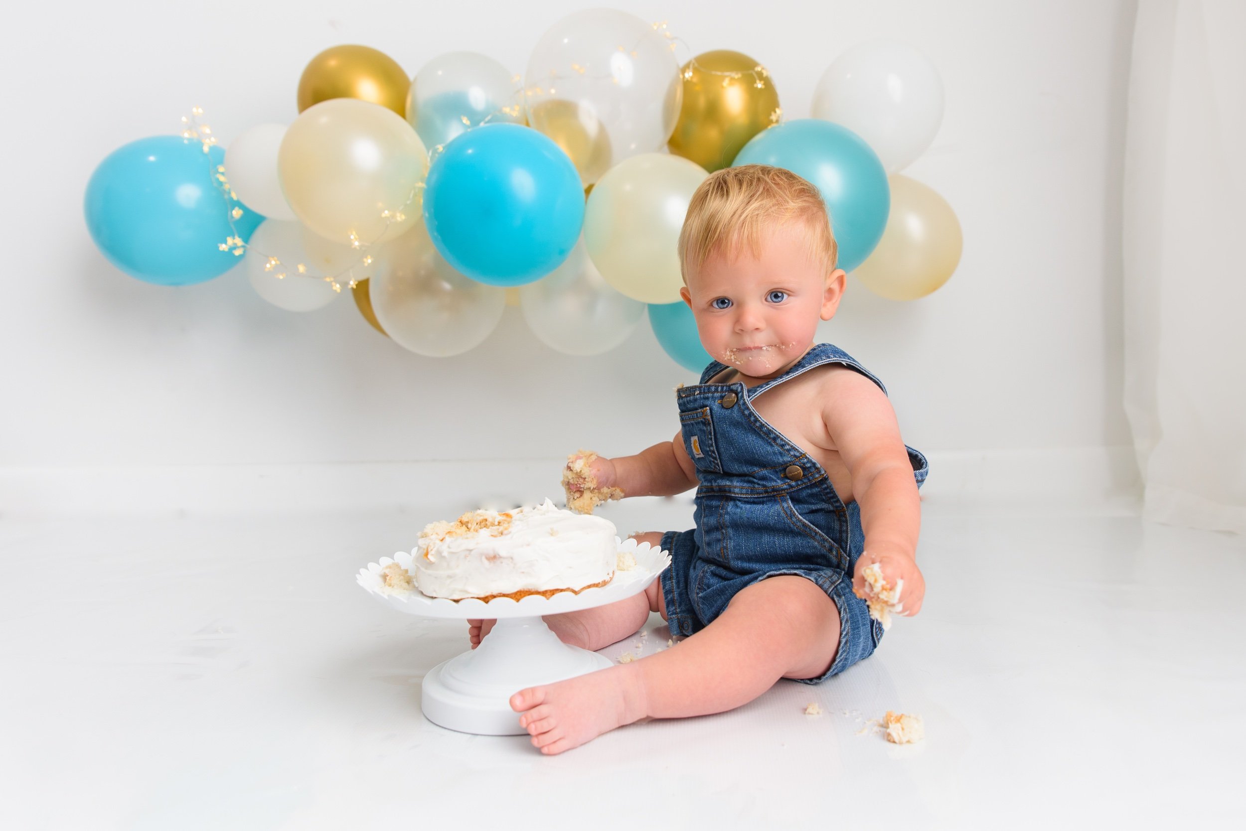 Bunker Hill Indiana One Year Old Cake Smash Photographer