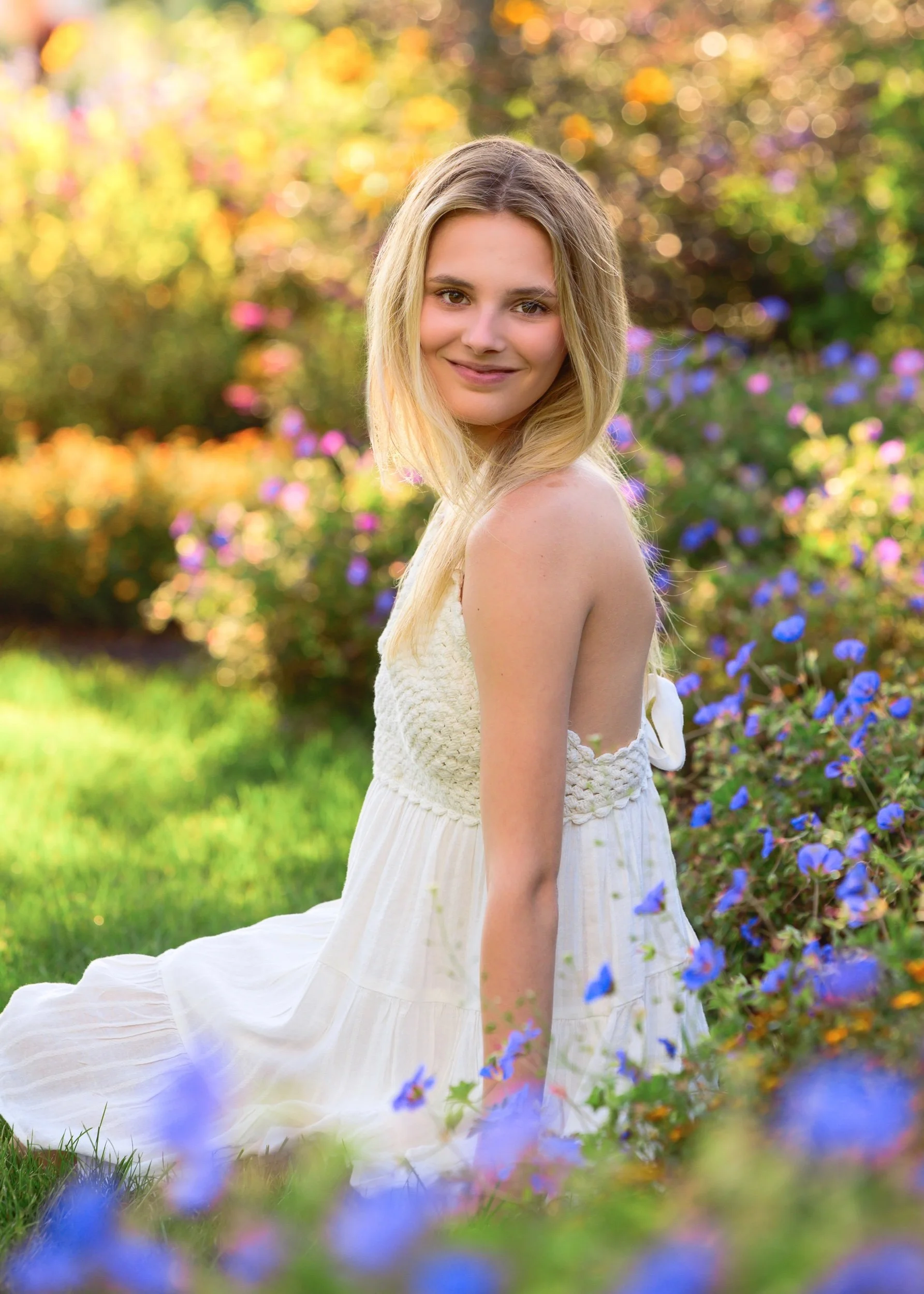 Flower Garden Senior Photography in Peru, Indiana (Copy)