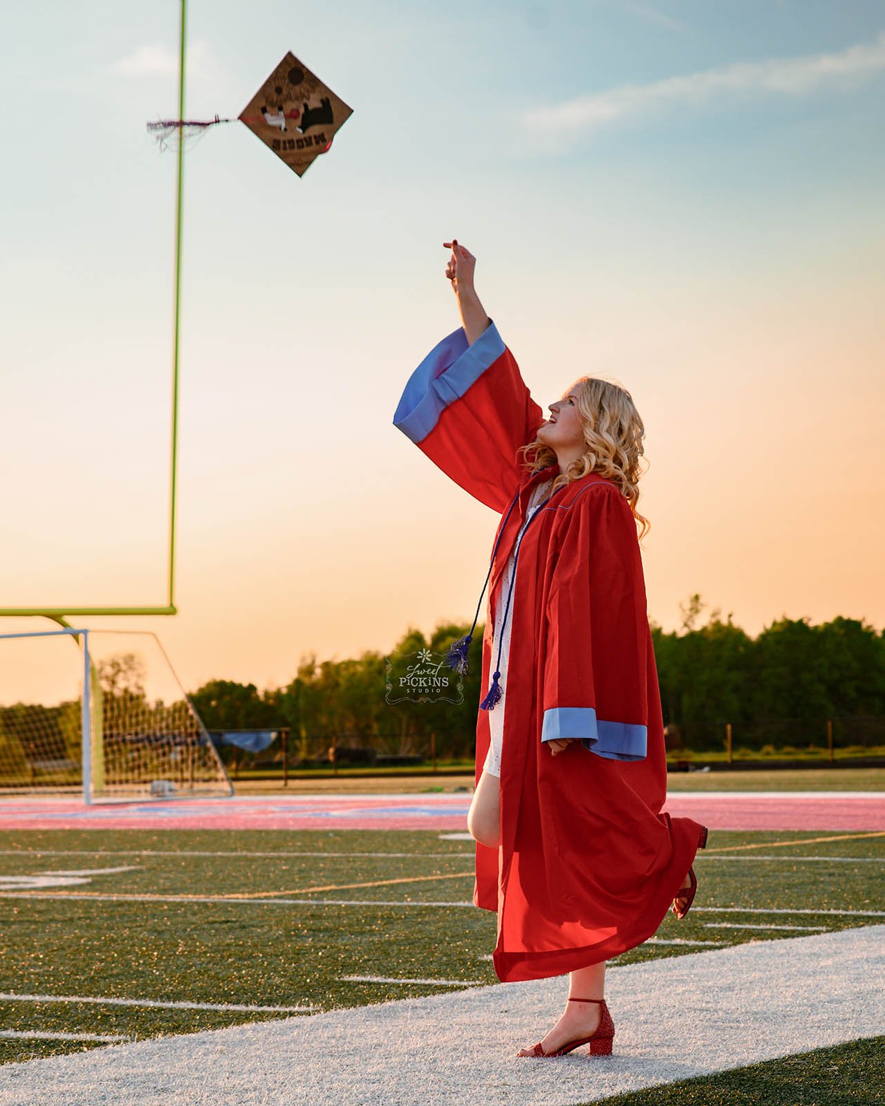 Bunker Hill, Indiana Grad Cap &amp; Gown Senior Photography