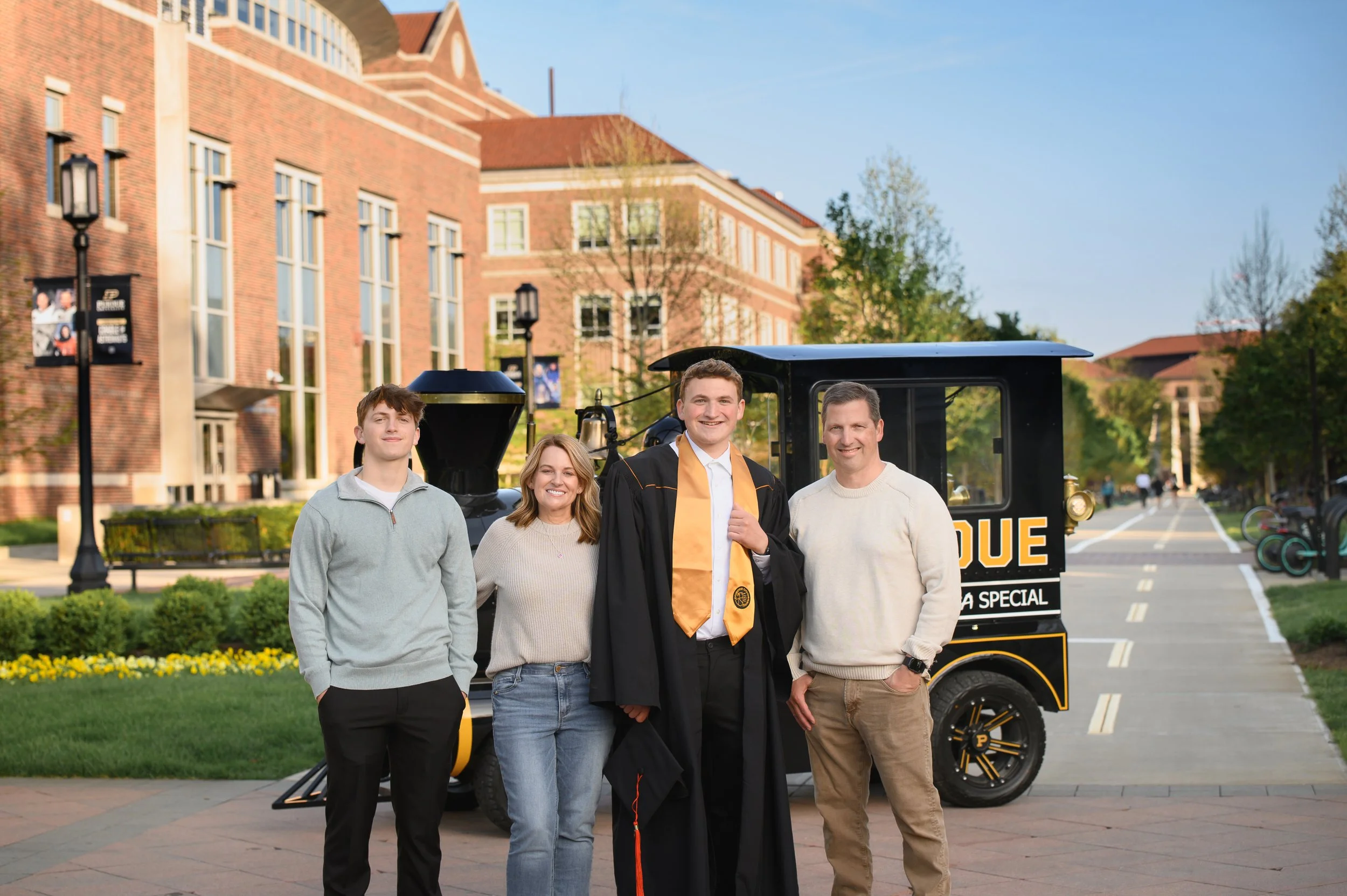 The Weavers | Purdue University West Lafayette Family Photography for Graduation with Boilermaker Extra Special by Sweet Pickins Studio photographer Amanda Wilson ©