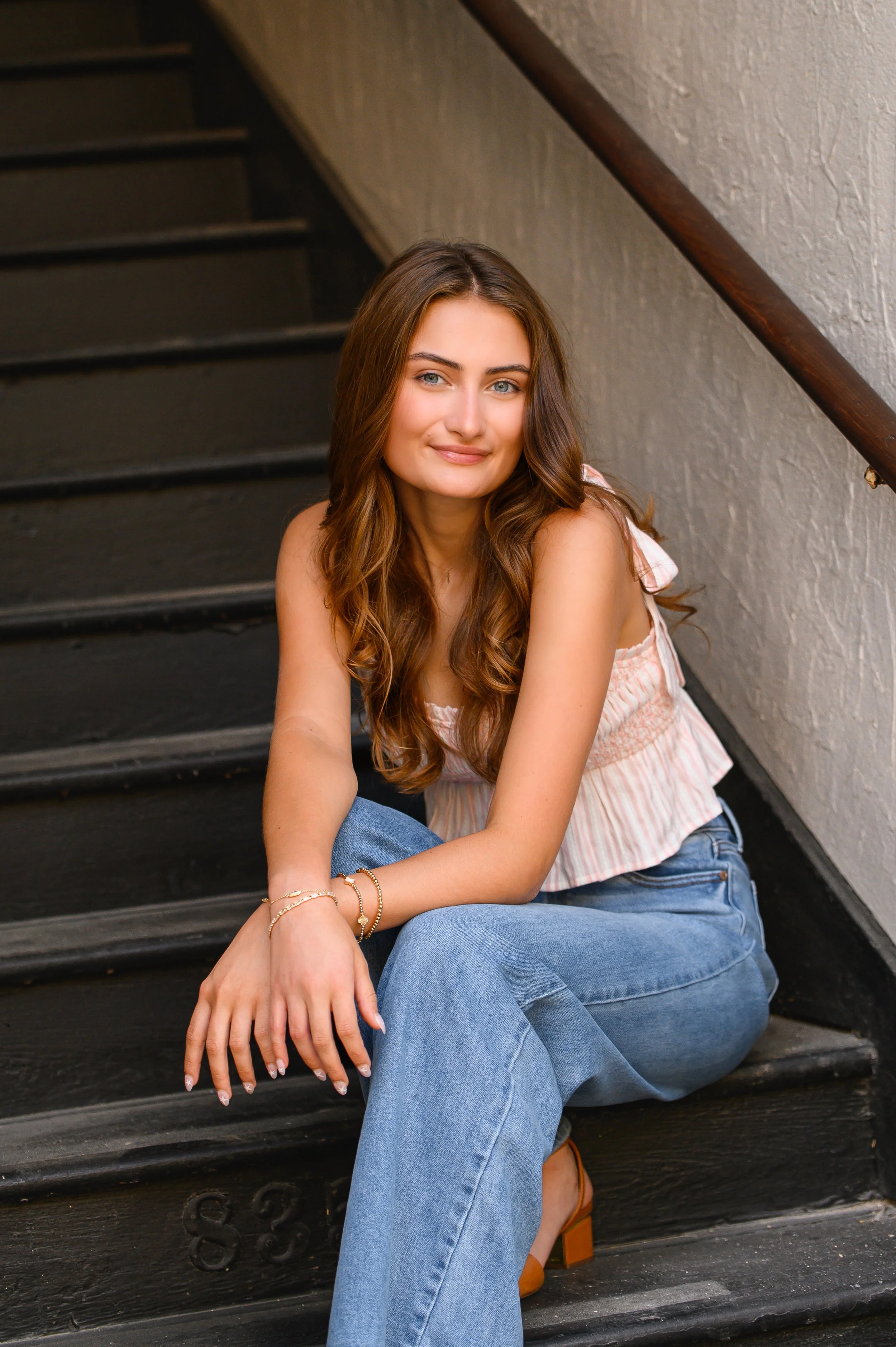 Noblesville Indiana Senior Portrait Headshot by Sweet Pickins Studio senior photographer Amanda Wilson ©