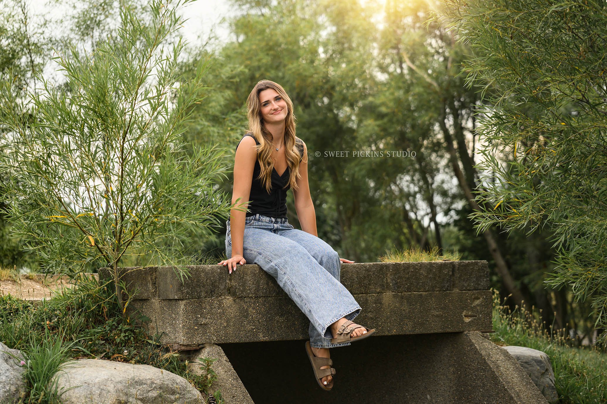 Lilly | Class of 2027 Senior Portrait Photography in Garden by Sweet Pickins Studio senior photographer Amanda Wilson ©