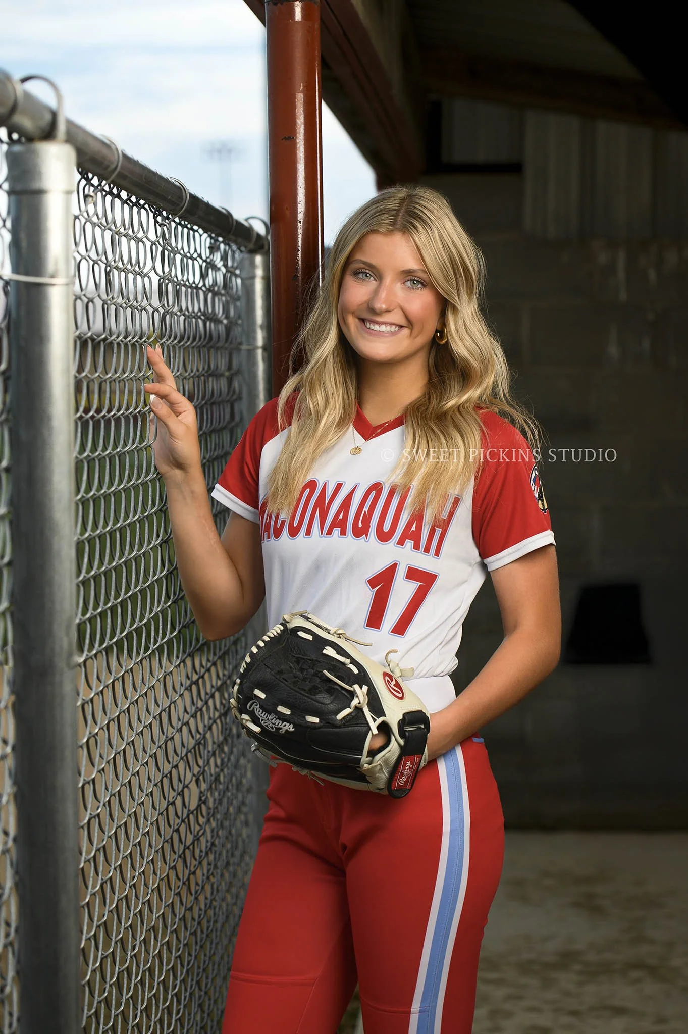 Indiana Softball Sports Photography for Maconaquah senior girl athlete by Sweet Pickins Studio senior photographer Amanda Wilson ©