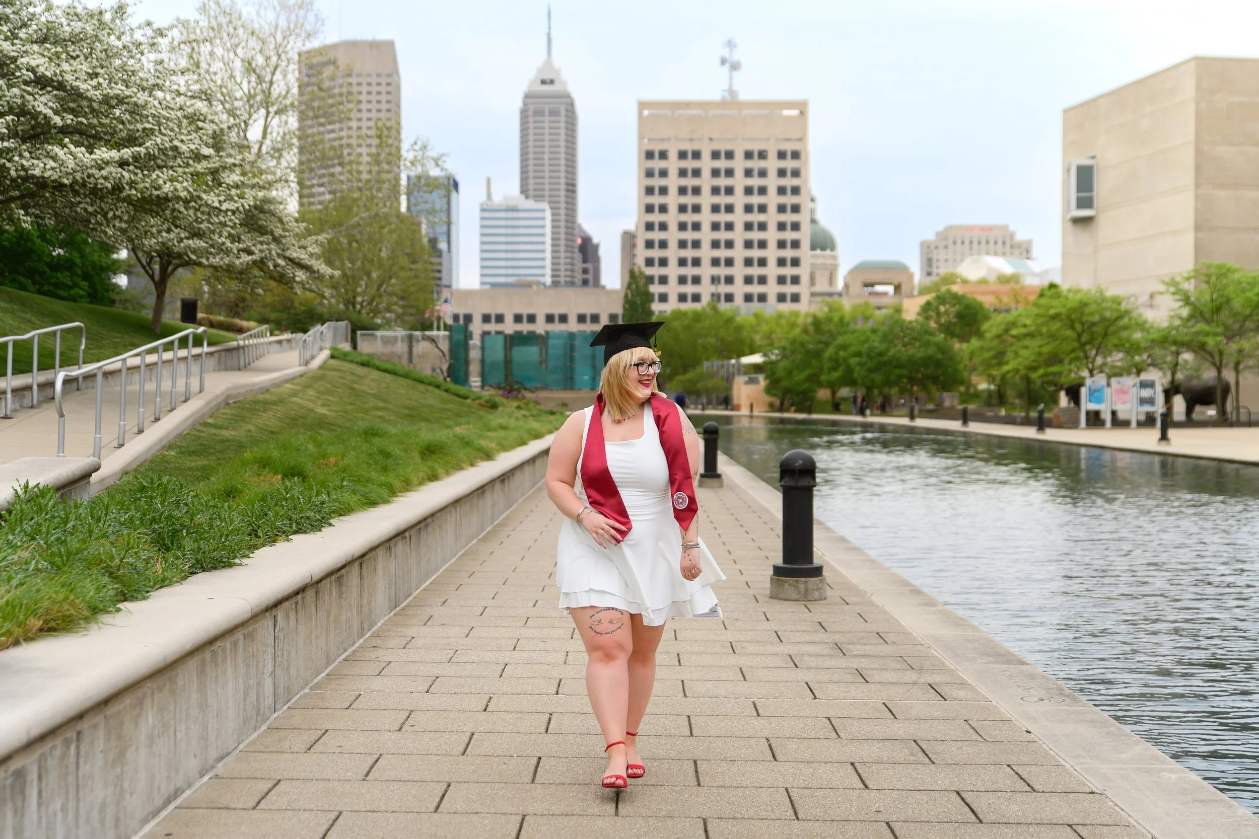 Sydney’s IU Indy Graduation Photography in Downtown Indianpolis