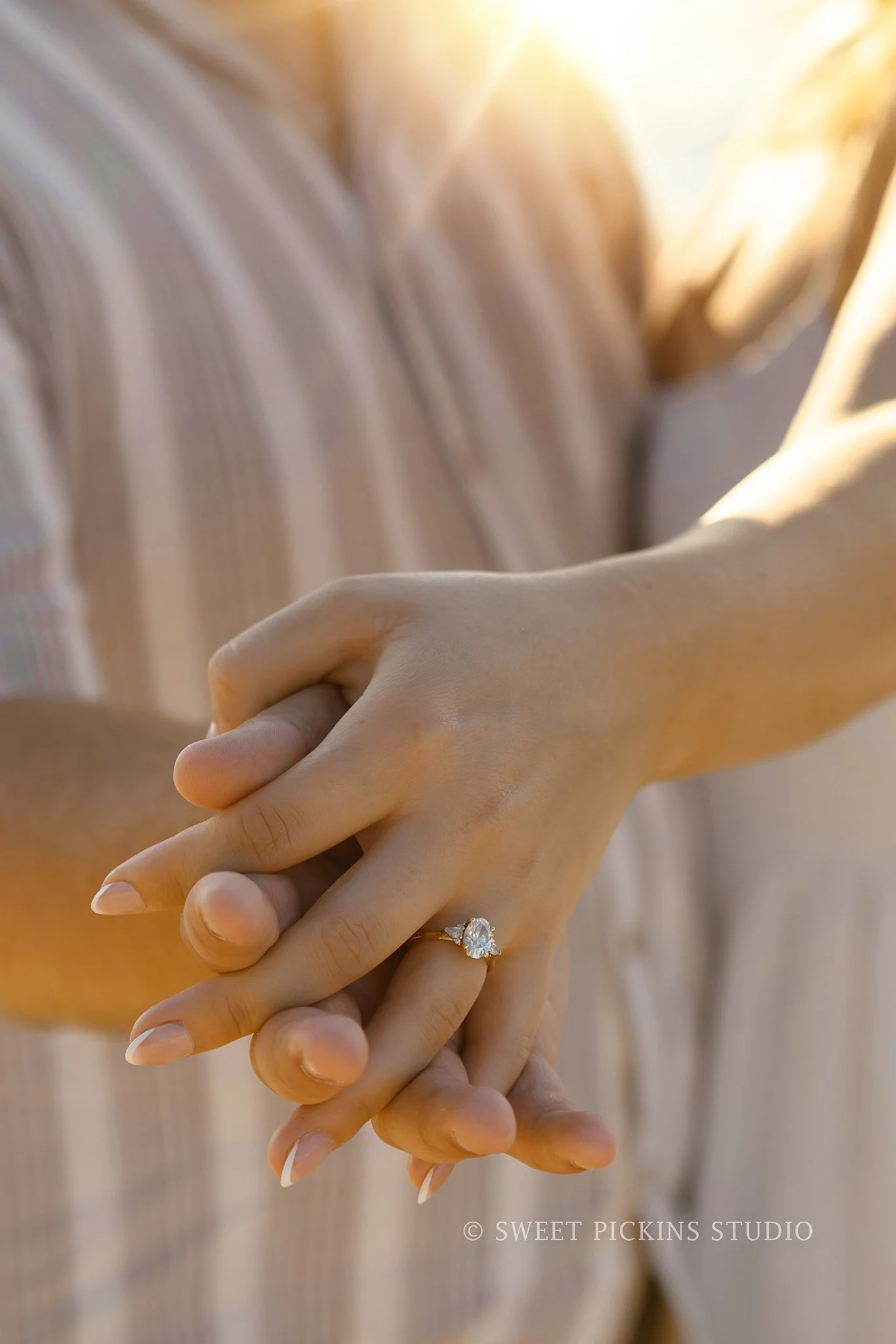 Beach Engagement Photography at Lake Michigan for Couple by Sweet Pickins Studio photographer Amanda Wilson ©