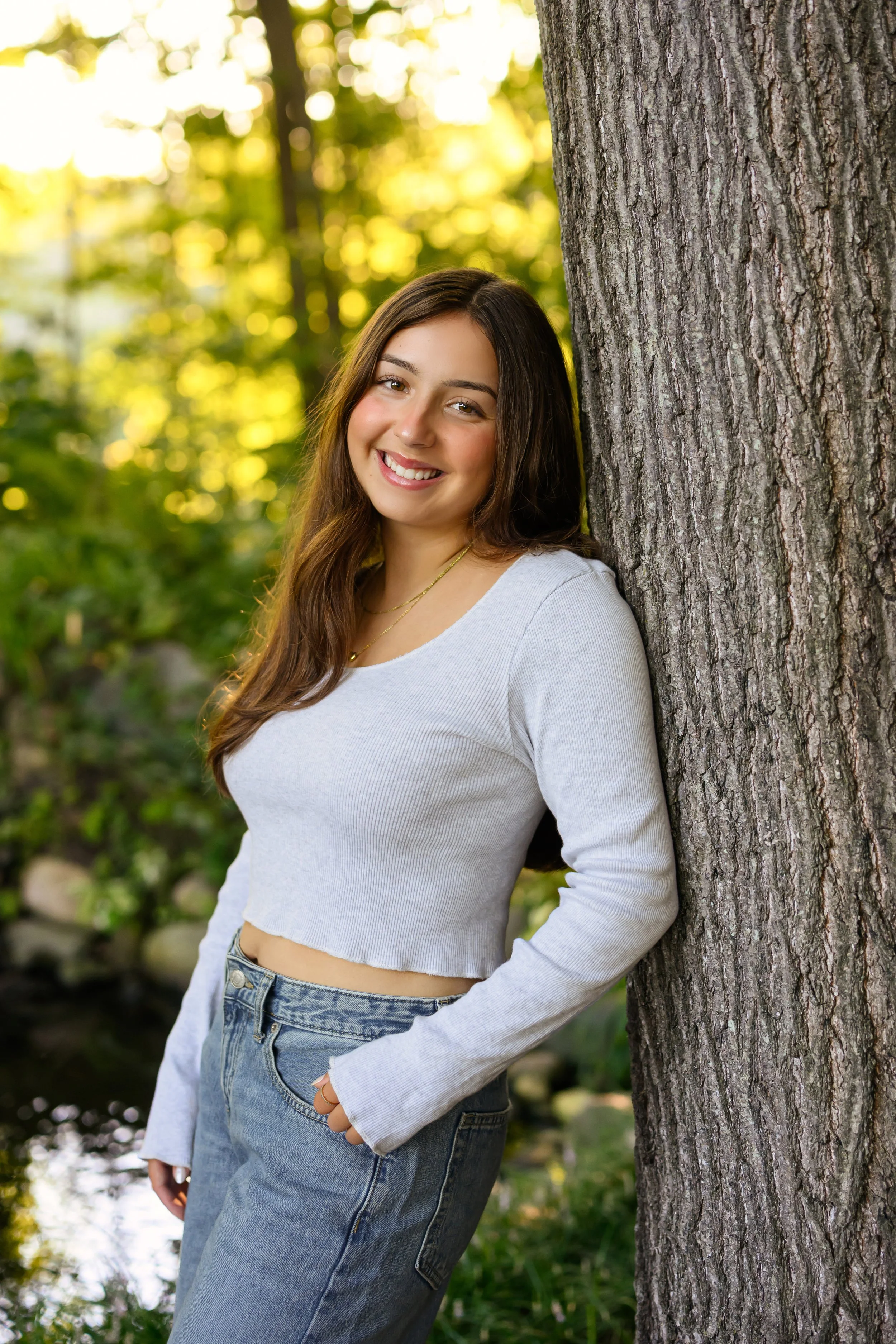 Maisie | Lakeville, Indiana Nature Senior Photography for Madison East High School class of 2027 senior by Peru Indiana senior photographer Amanda Wilson © Sweet Pickins Studio