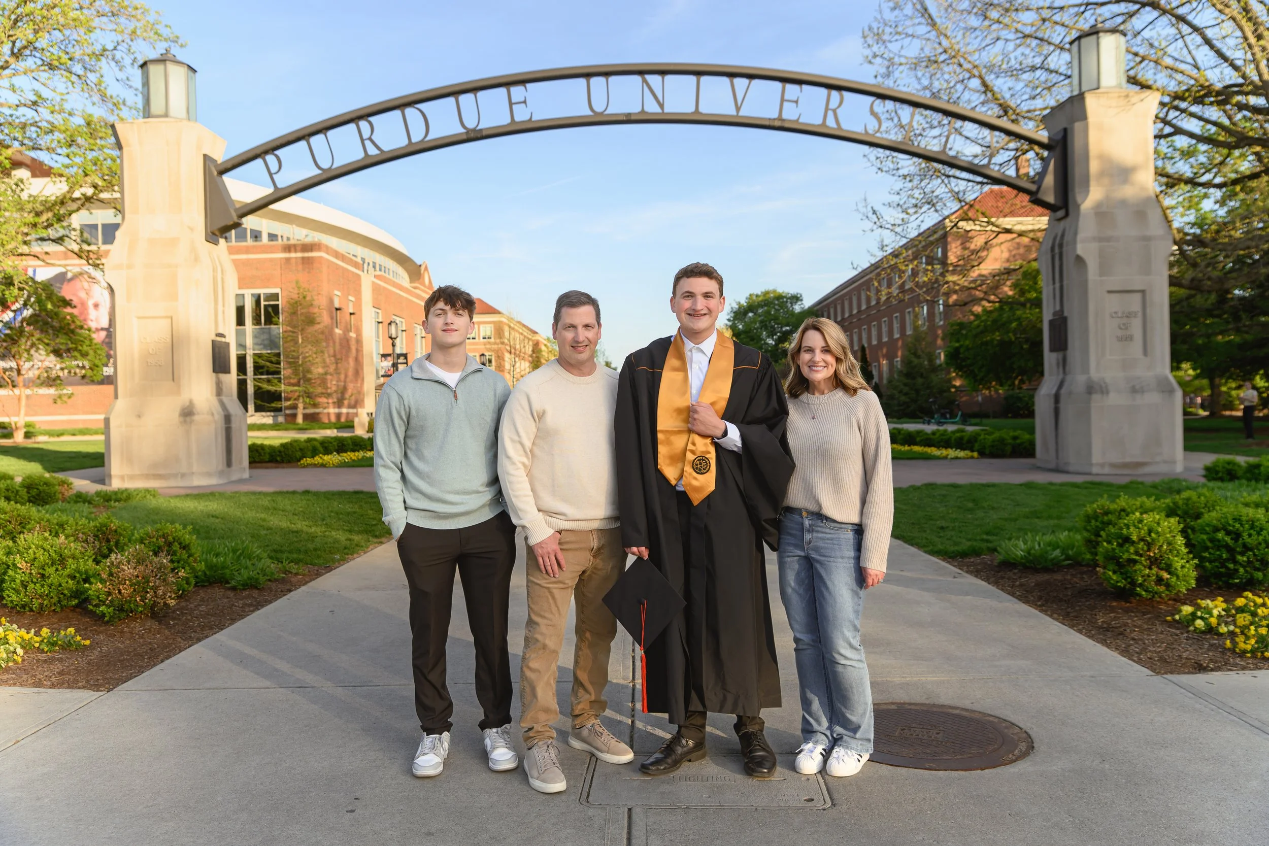 The Weavers | Purdue University Family Photography for Graduation in West Lafayette, Indiana by Sweet Pickins Studio photographer Amanda Wilson ©