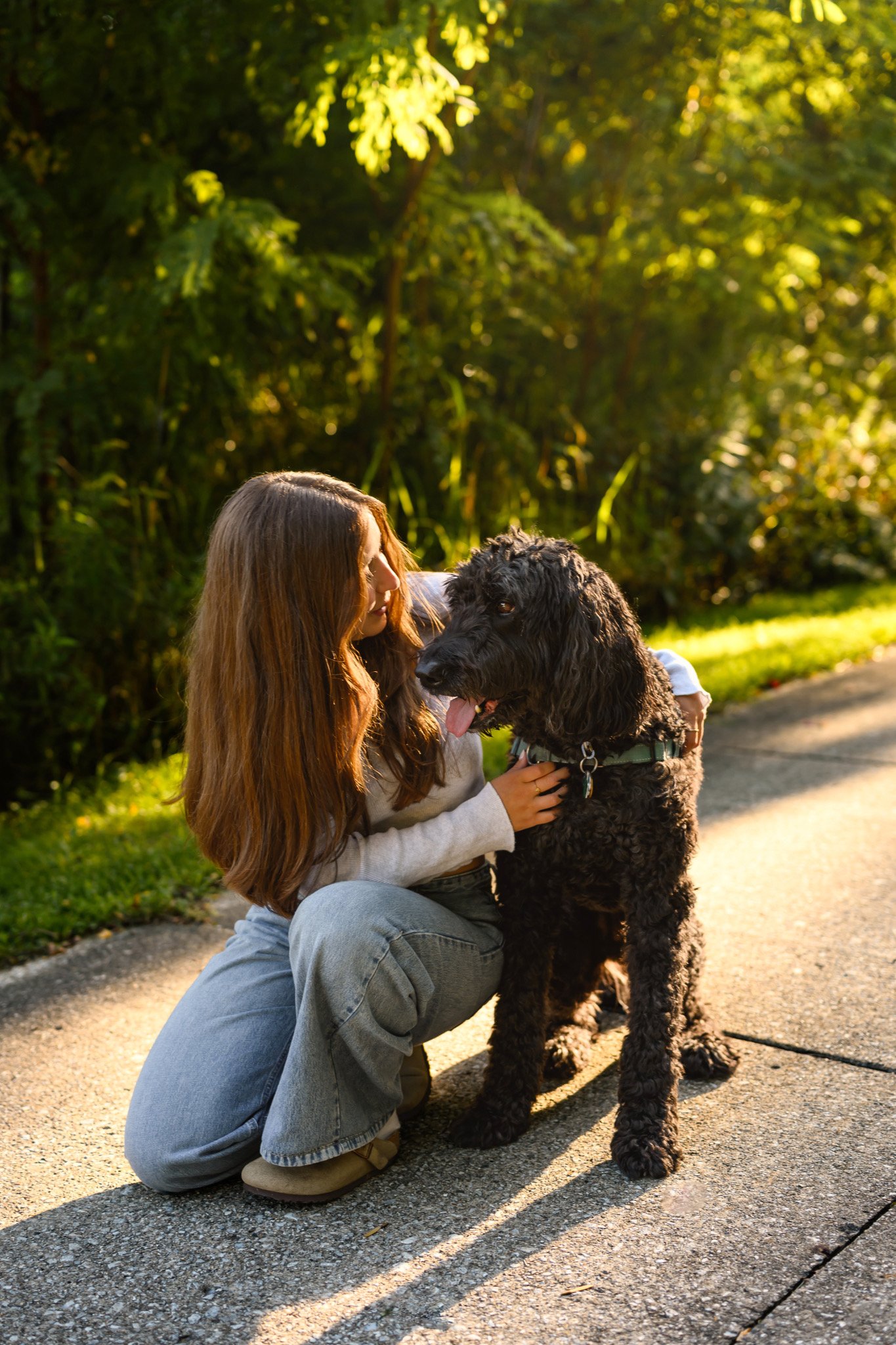 Maisie | Lakeville, Indiana Senior Portraits with Dog for Madison East High School class of 2027 senior by Peru Indiana senior photographer Amanda Wilson © Sweet Pickins Studio