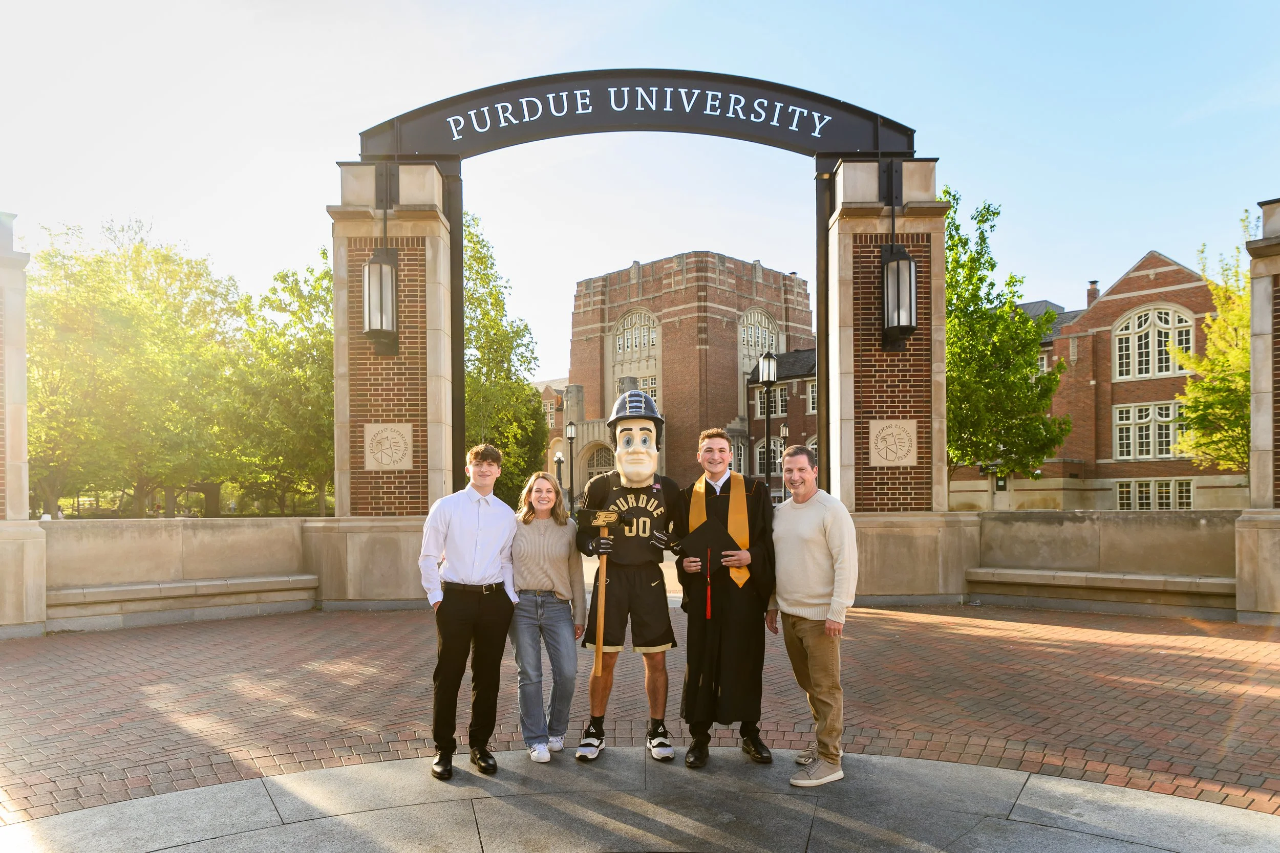 The Weavers | Purdue University West Lafayette Family Photography for Spring Graduation on Campus by Sweet Pickins Studio photographer Amanda Wilson ©