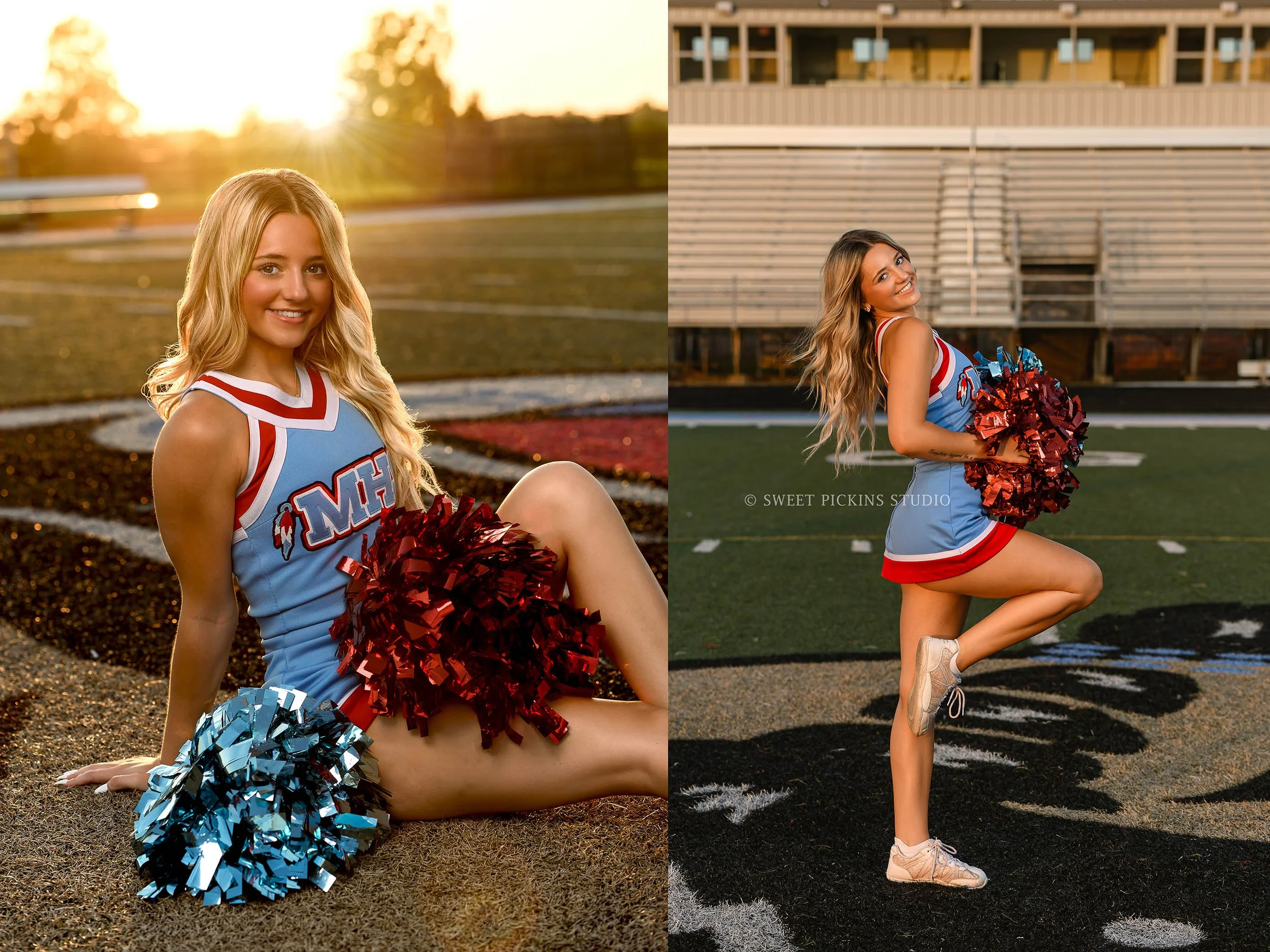 Peru Indiana Cheerleading Senior Photography by Sweet Pickins Studio photographer ©