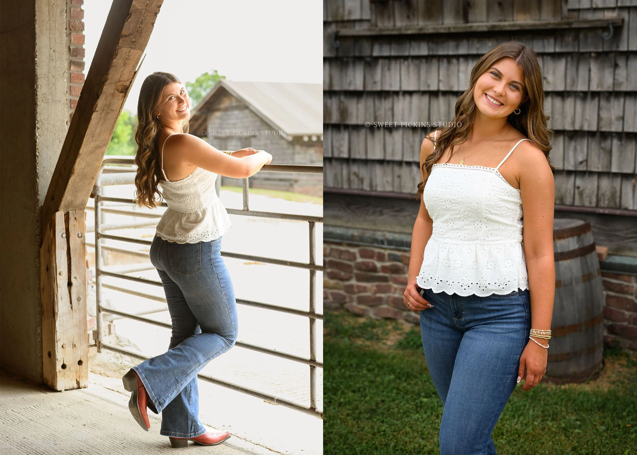 Zionsville, Indiana Senior Photography at Traders Point Creamery Dairy Barn