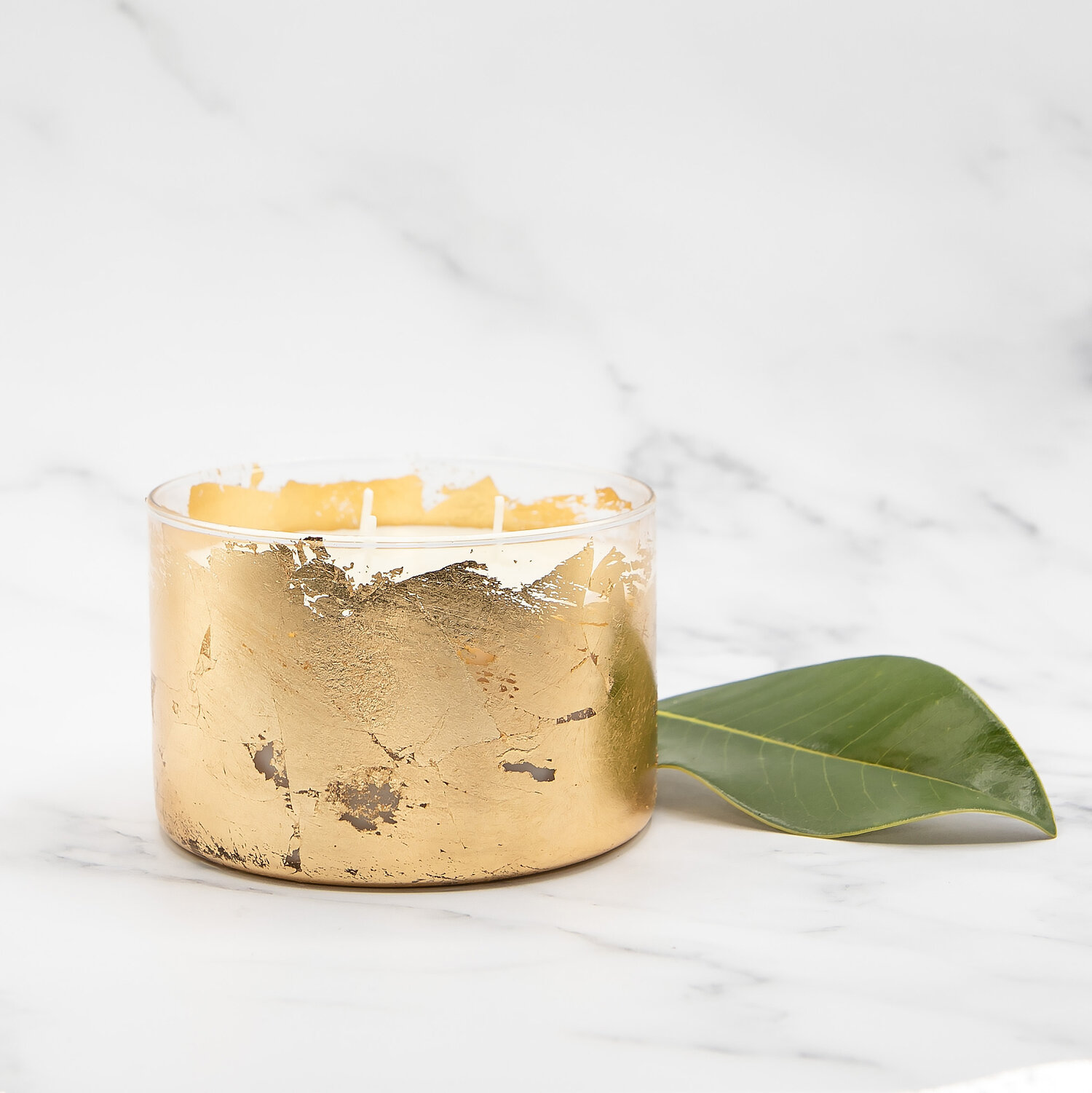 Thymes Goldleaf 3 Wick Candle