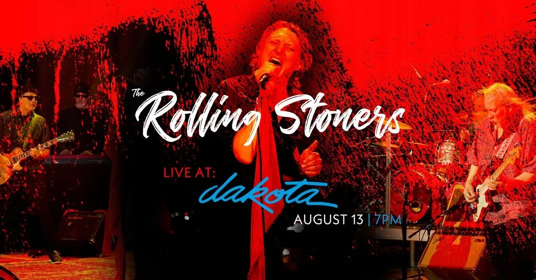 We&rsquo;re back at @dakotampls 8/13 channeling the grit and glamour of The Stones in a room built for sound. 🎟️ Ticket link in bio!! Reserve your seats.