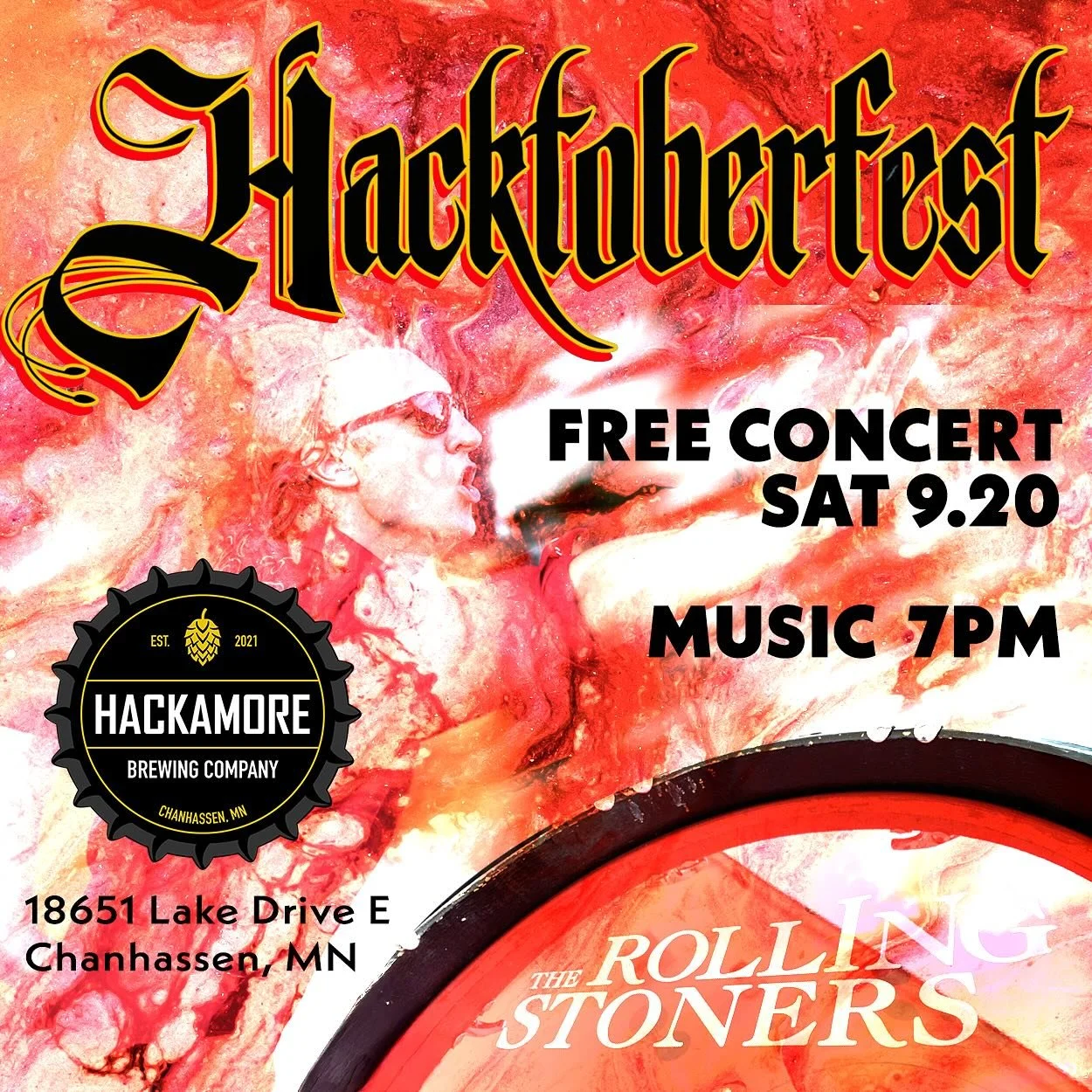It&rsquo;s go time. 🚨 FREE Rolling Stoners show tomorrow @ Hackamore Brewing, 7 PM. 🍻🎸