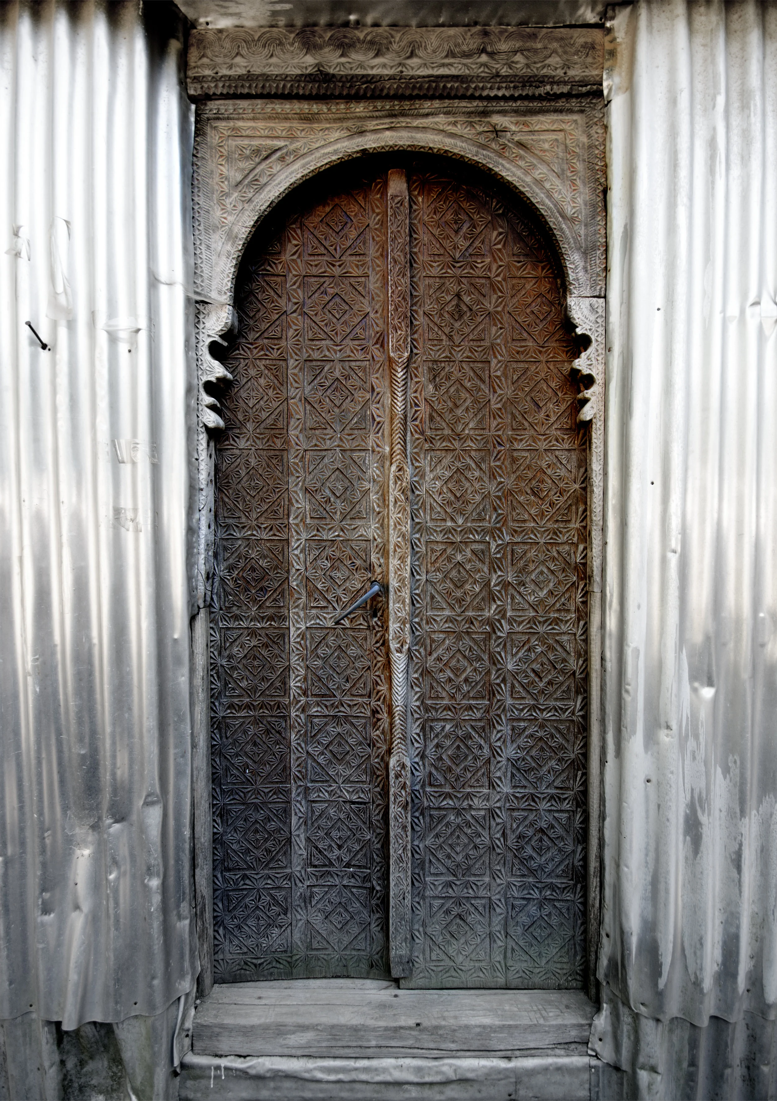 ახო&nbsp;სოფლის მეჩეთიის კარების დეტალი&nbsp; © ყველა უფლება დაცულია Wooden Mosques Project